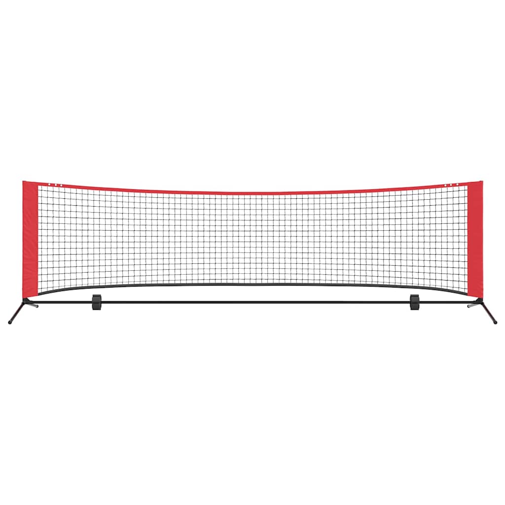 Teniska mreža Crna i crvena 301 x 90,5 x 87 cm Poliester