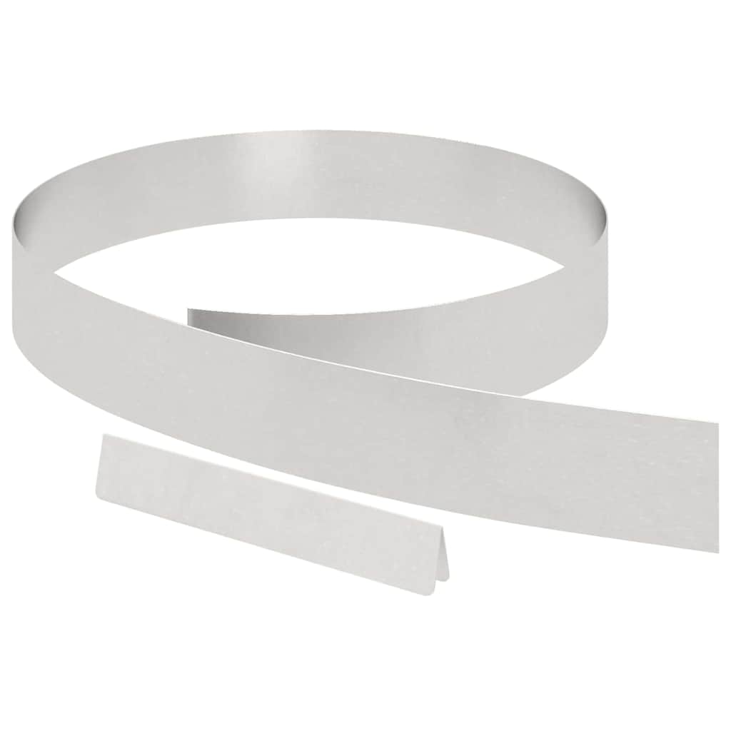 Ograda oko Travnjaka 4 pcs Srebrno 450 x 0,05 x 10 cm