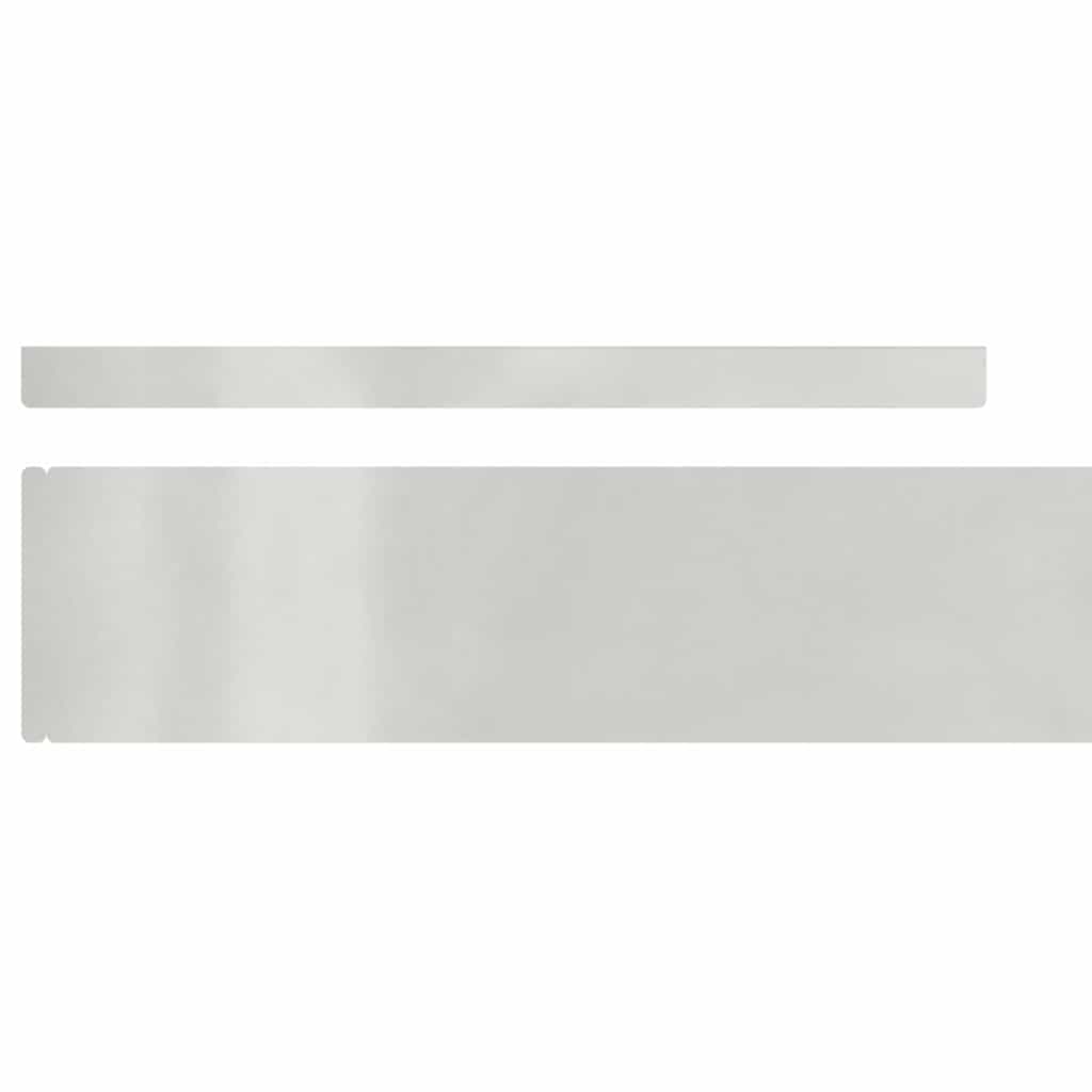 Ograda oko Travnjaka 4 pcs Srebrno 450 x 0,05 x 10 cm