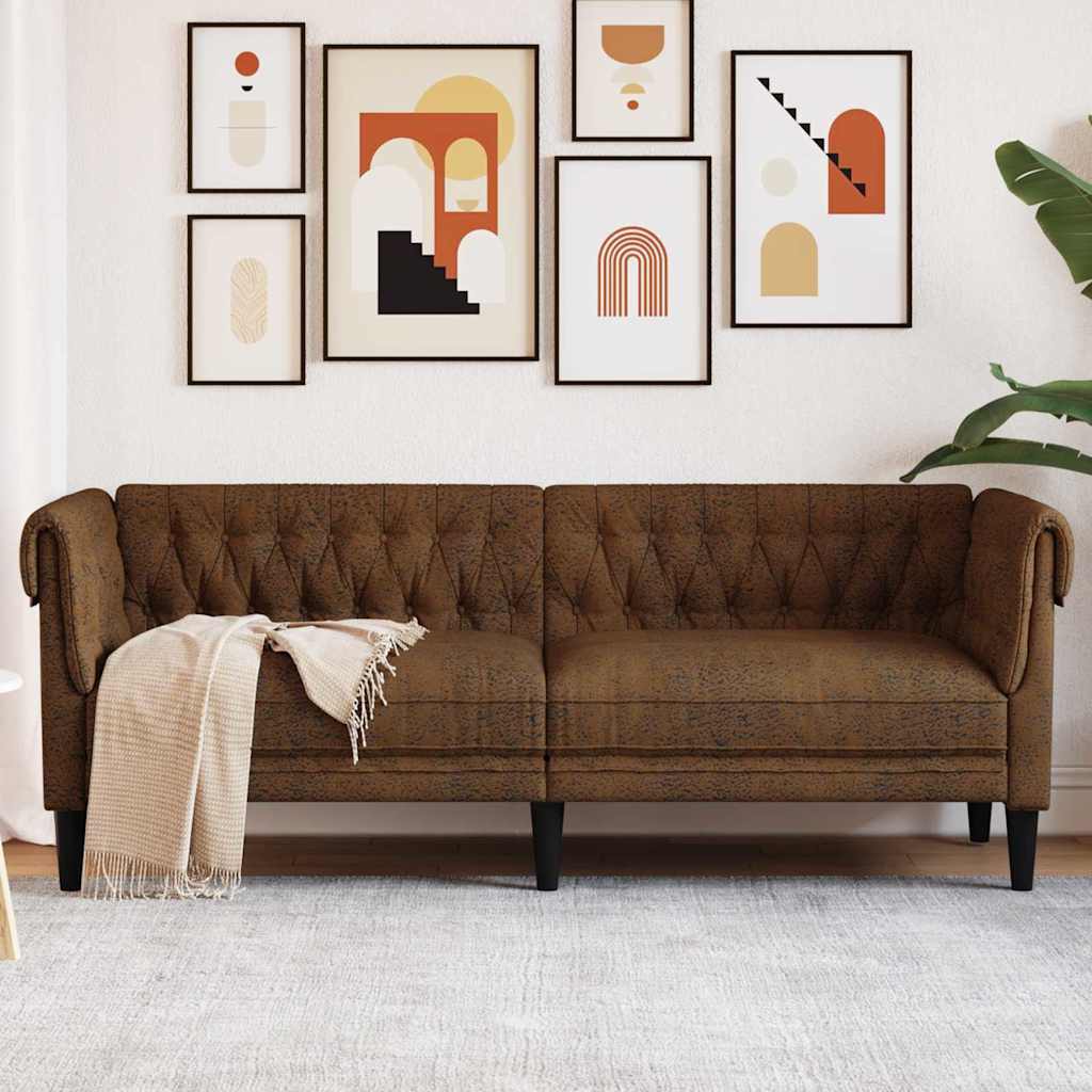 Sofa Smeđa 201,5 x 74,5 x 74,5 cm Poliester