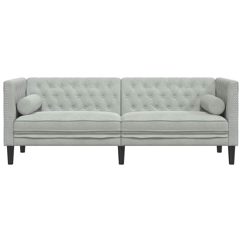 Sofa Svijetlo siva 194 x 74,5 x 70,5 cm Baršun
