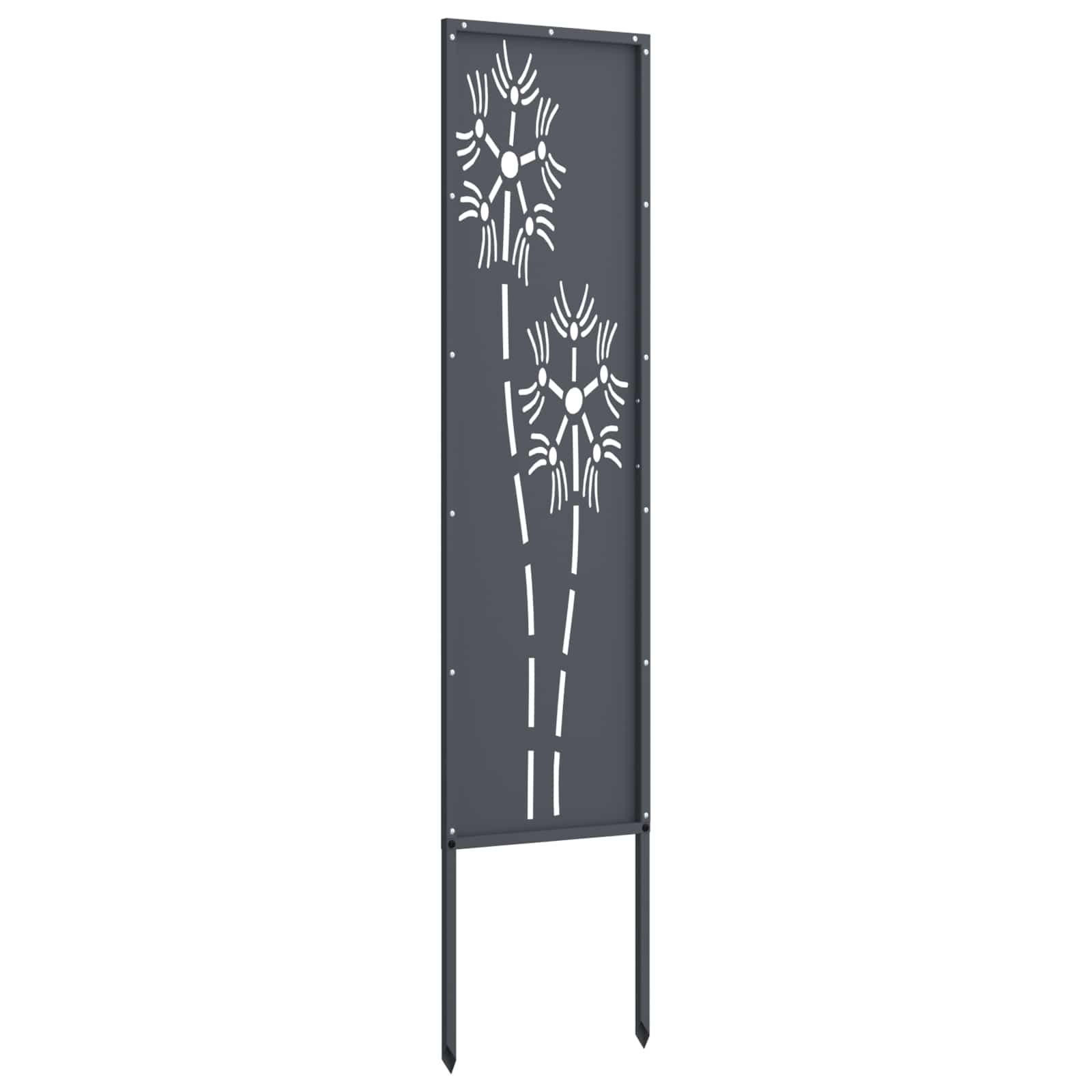 Privatnost u vrtu Antracit 32 x 140 cm Hladno valjana čelična