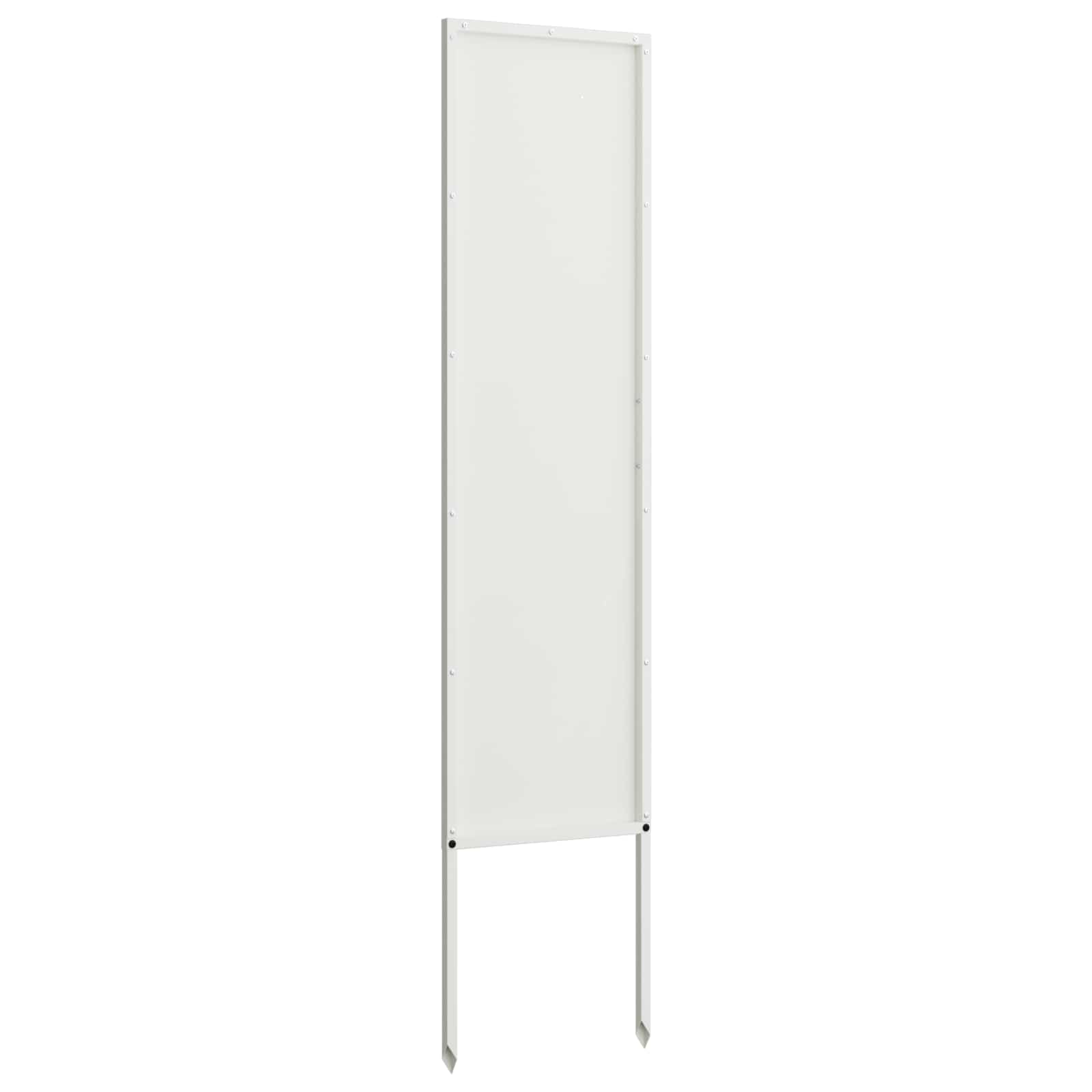 Privatnost u vrtu Bijelo 32 x 140 cm Hladno valjana čelična