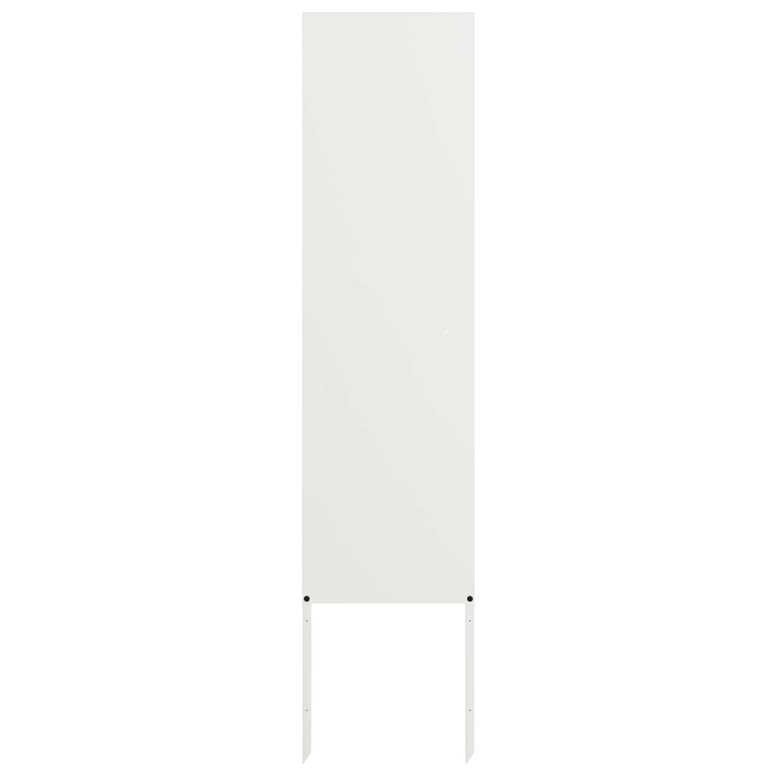 Privatnost u vrtu Bijelo 32 x 140 cm Hladno valjana čelična