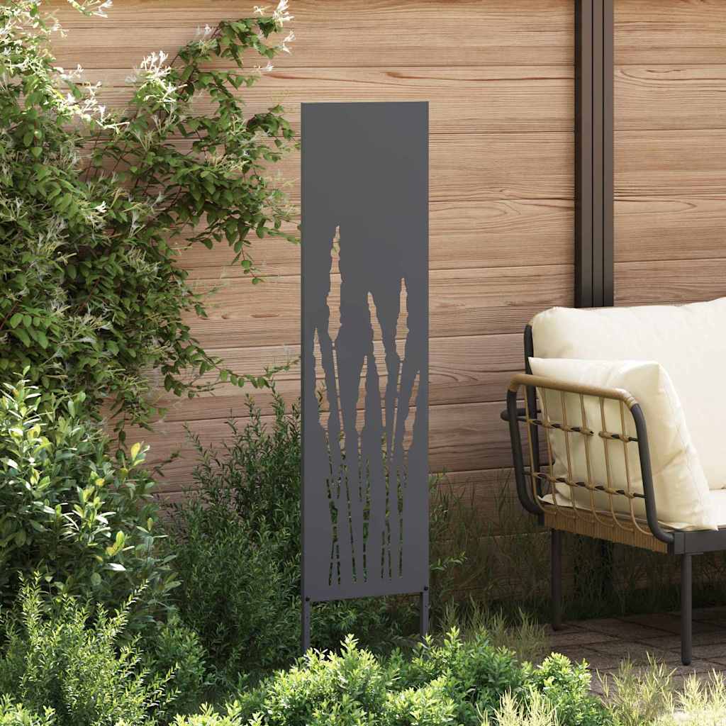 Privatnost u vrtu Antracit 32 x 140 cm Hladno valjana čelična