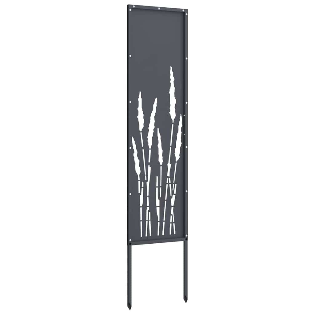 Privatnost u vrtu Antracit 32 x 140 cm Hladno valjana čelična