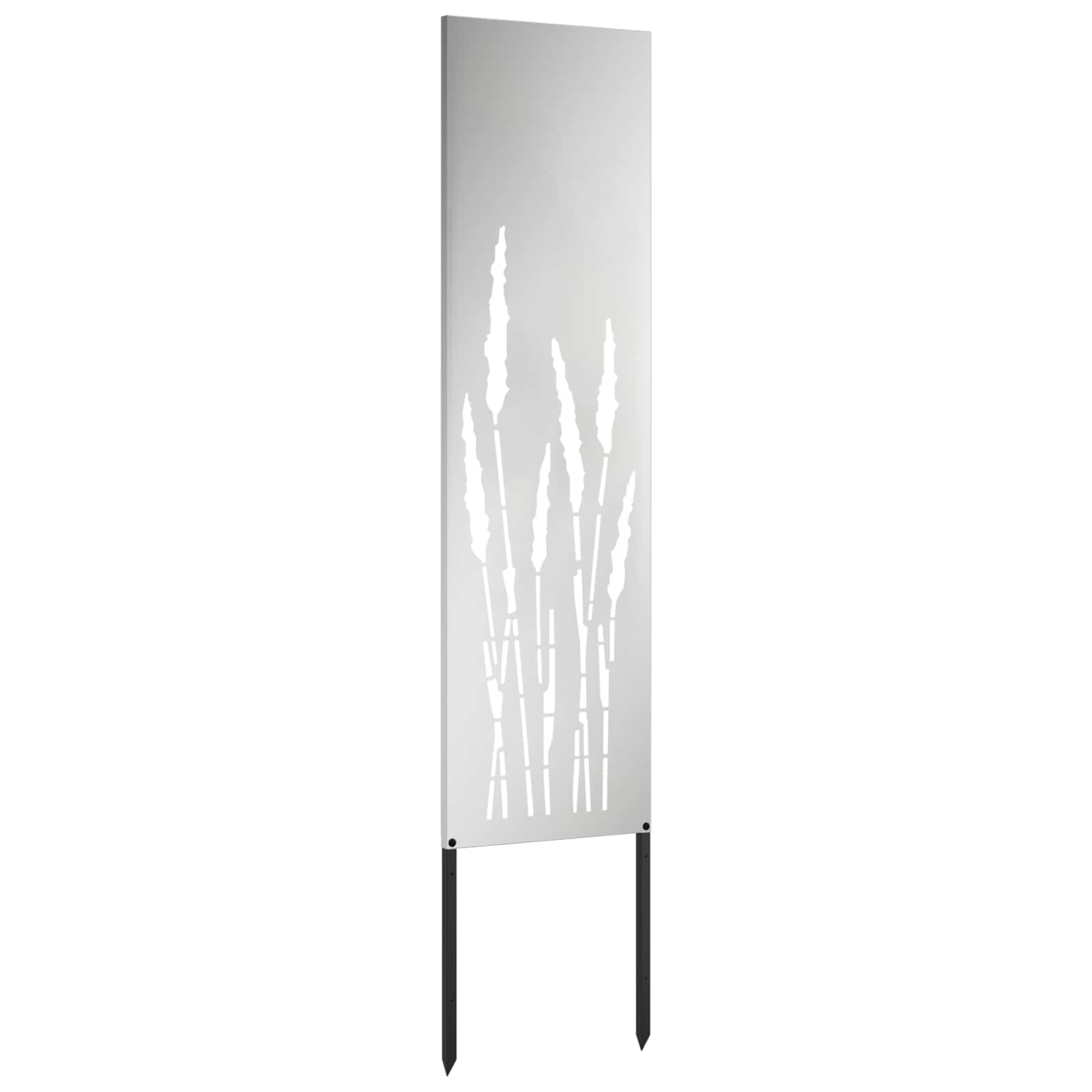 Privatnost u vrtu Rezbarija Srebrno 32 x 140 cm Pocinčani čelik