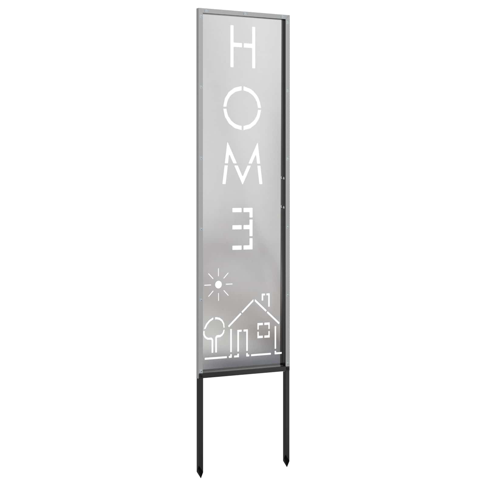 Privatnost u vrtu Srebrno 32 x 140 cm Nehrđajući čelik