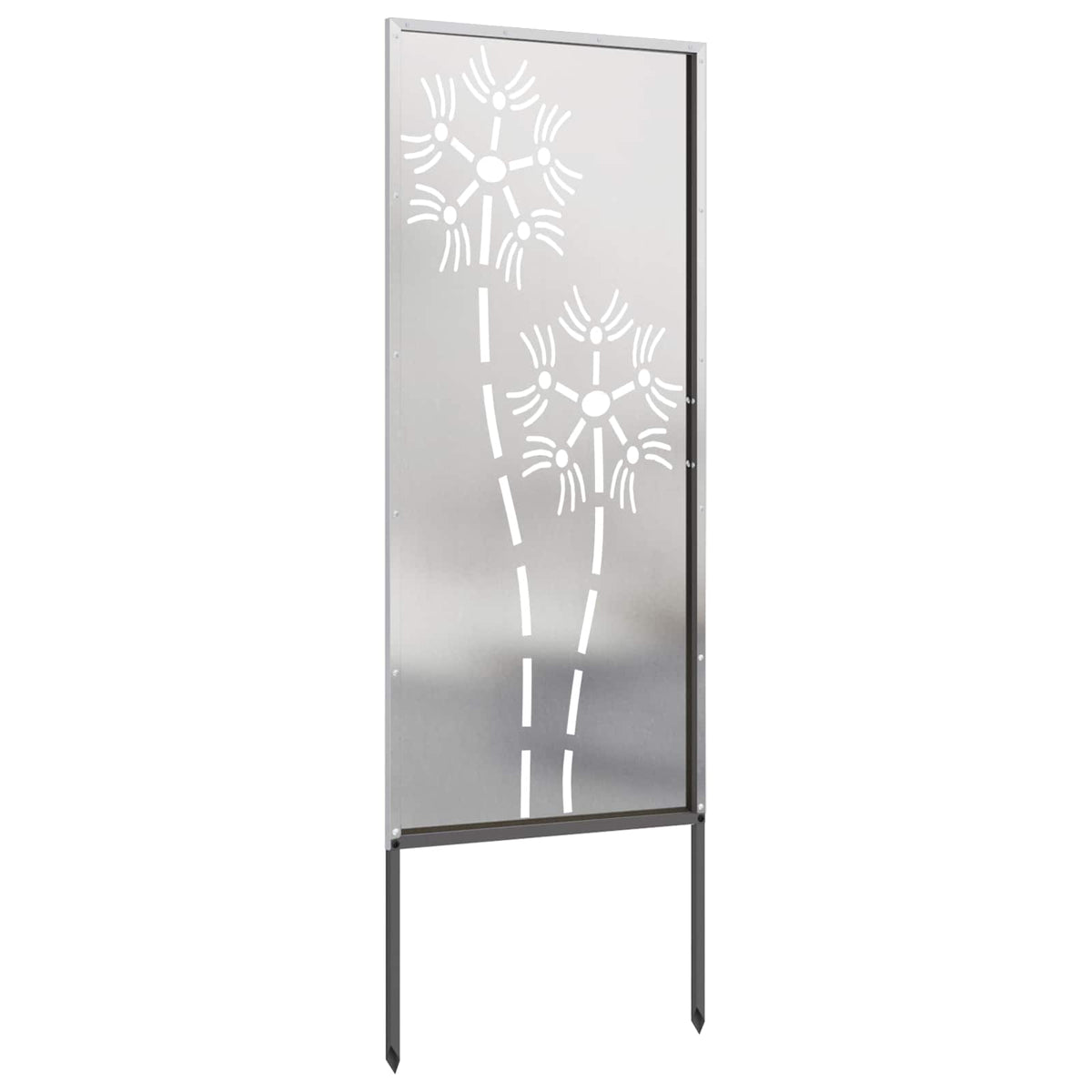 Privatnost u vrtu Srebrno 50 x 140 cm Nehrđajući čelik
