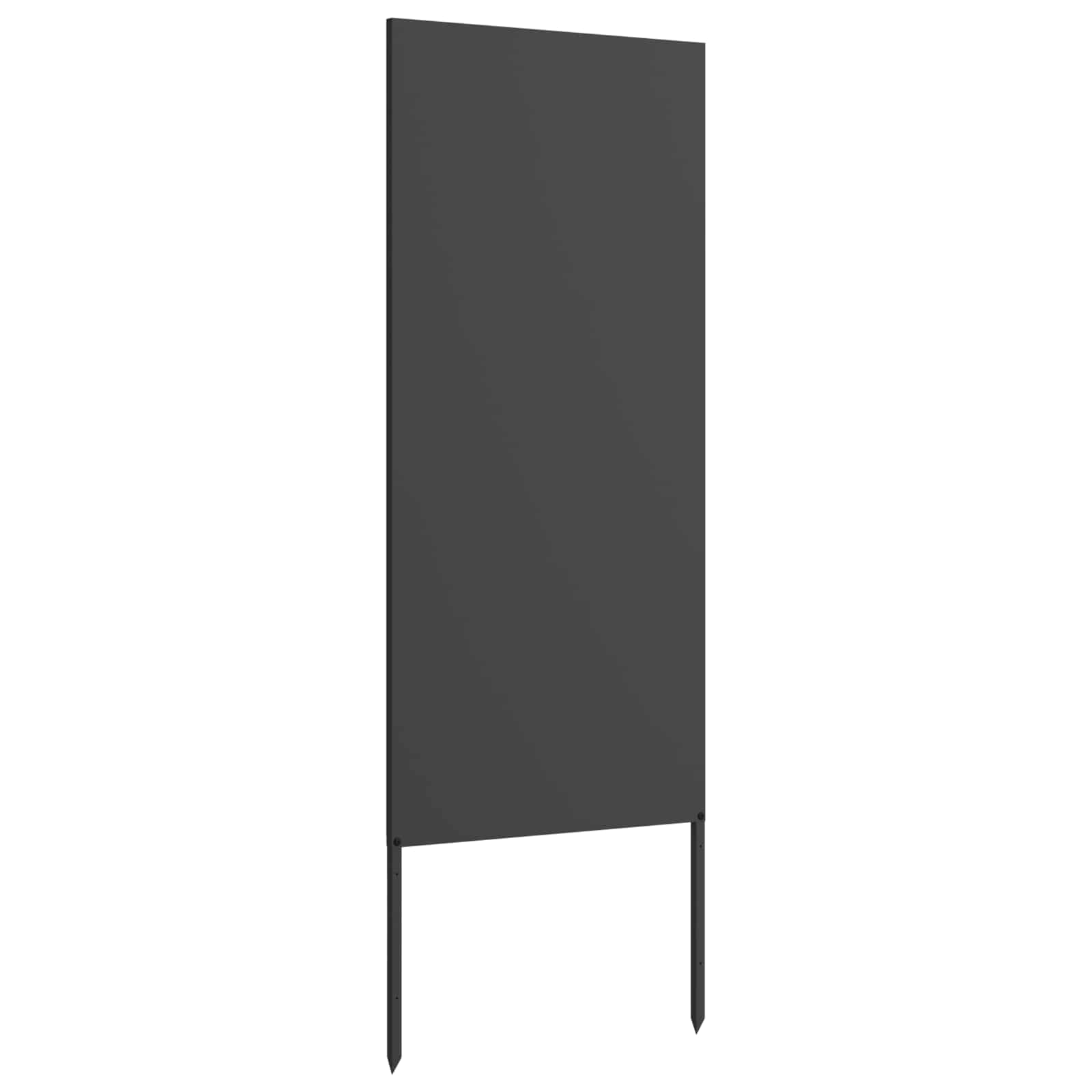 Privatnost u vrtu Crna 50 x 140 cm Hladno valjana čelična