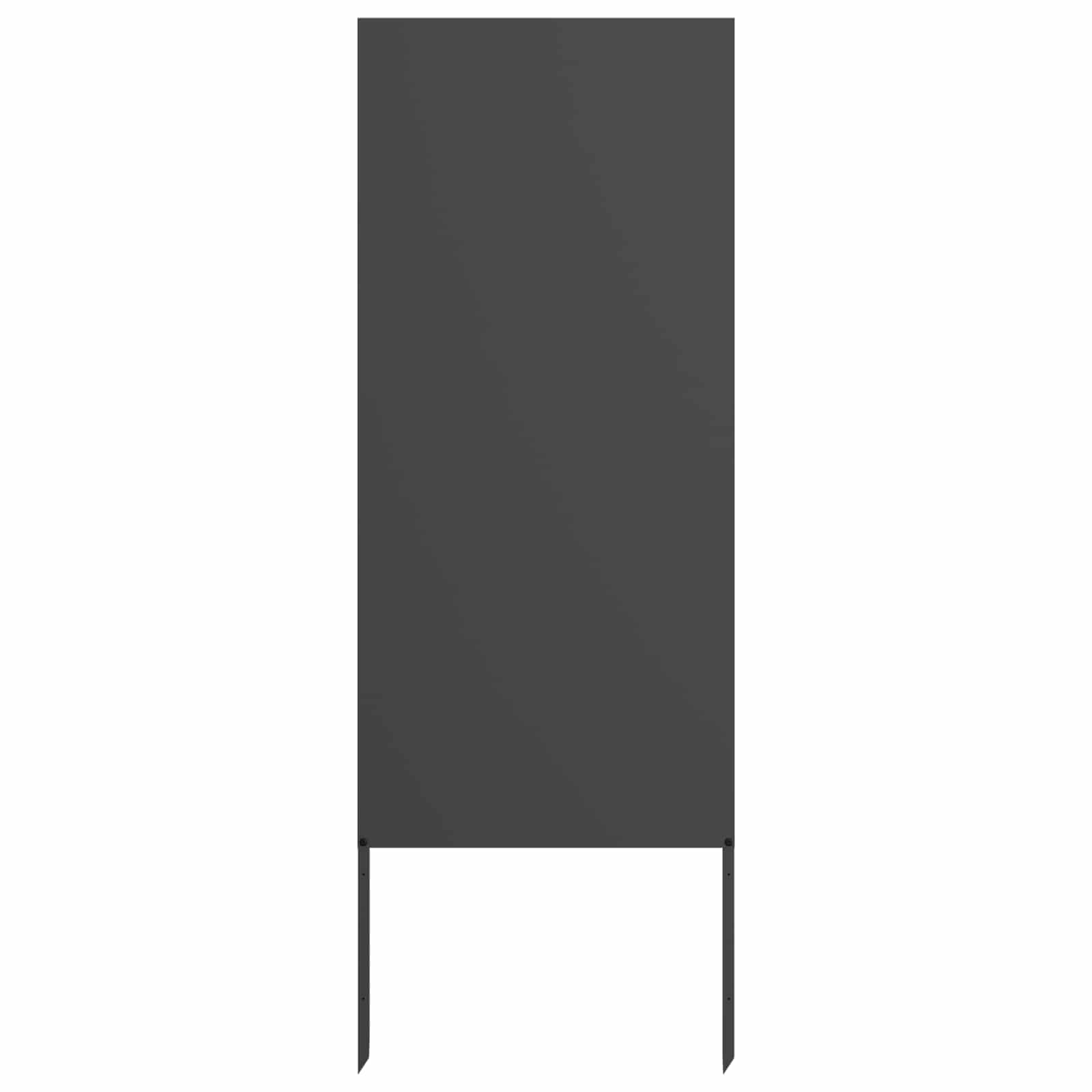 Privatnost u vrtu Crna 50 x 140 cm Hladno valjana čelična