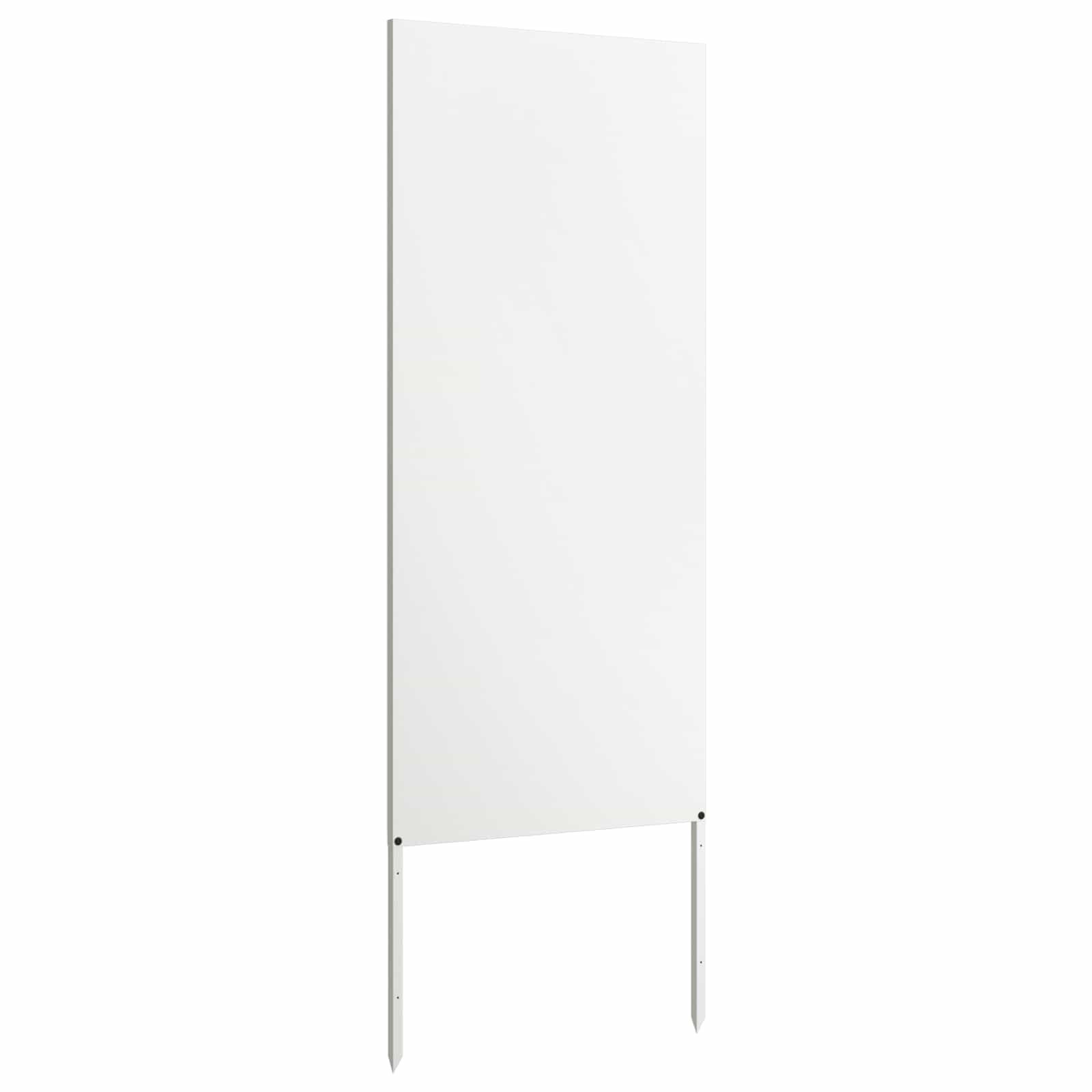 Privatnost u vrtu Bijelo 50 x 140 cm Hladno valjana čelična