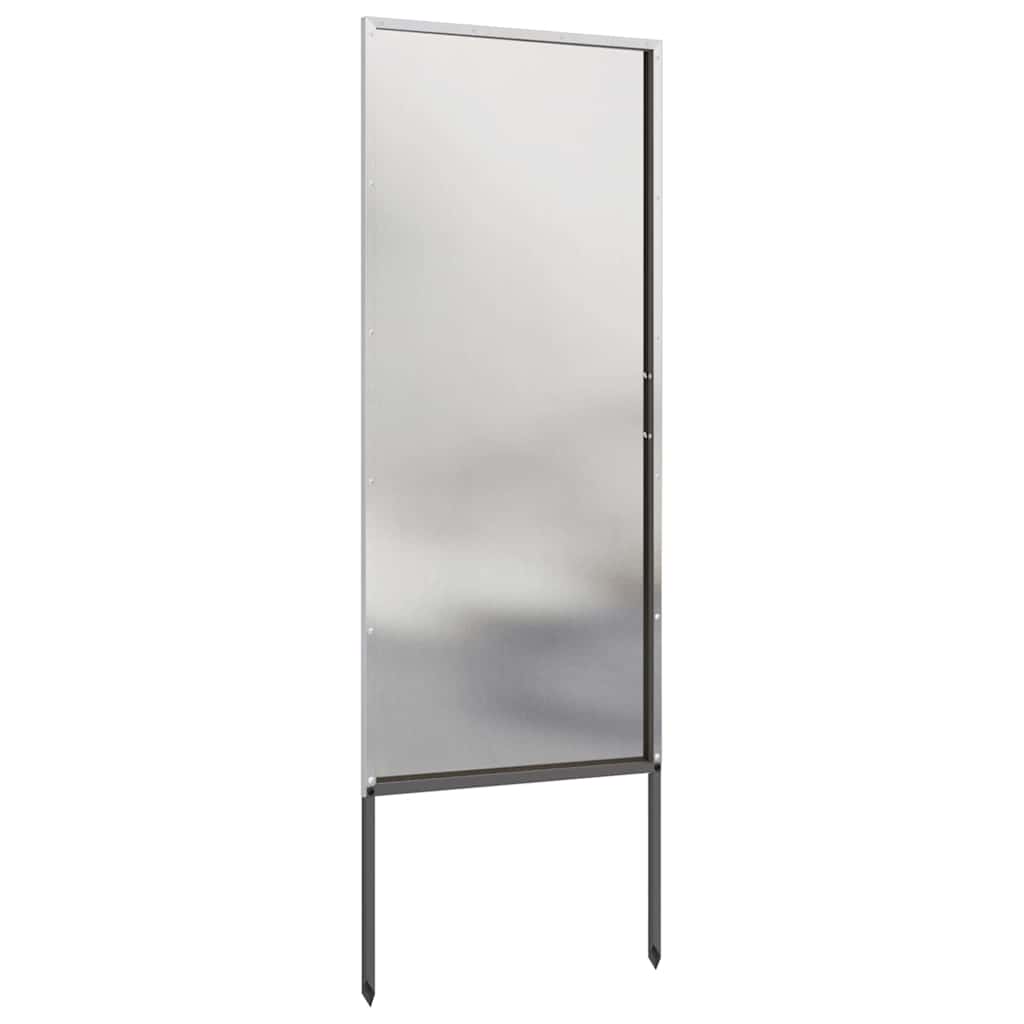 Privatnost u vrtu Srebrno 50 x 140 cm Nehrđajući čelik