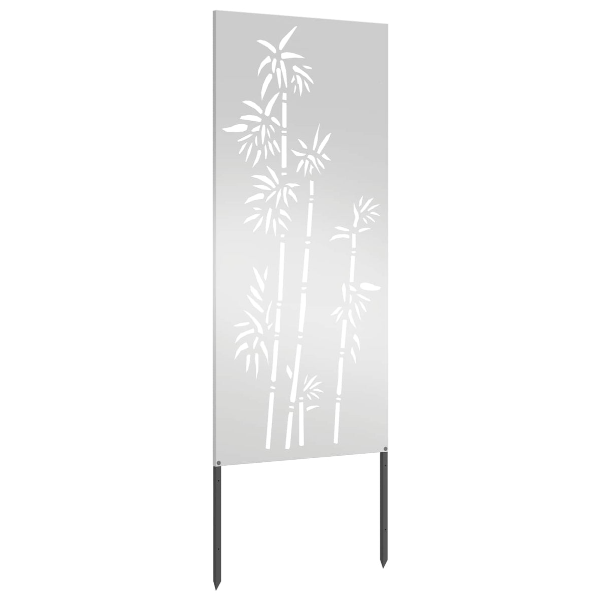 Privatnost u vrtu Cvjetni Srebrno 50 x 140 cm Pocinčani čelik