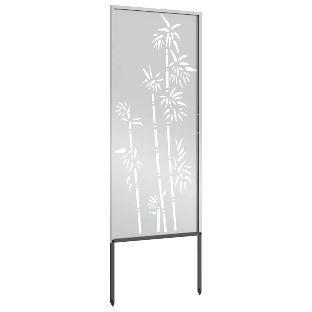 Privatnost u vrtu Cvjetni Srebrno 50 x 140 cm Pocinčani čelik