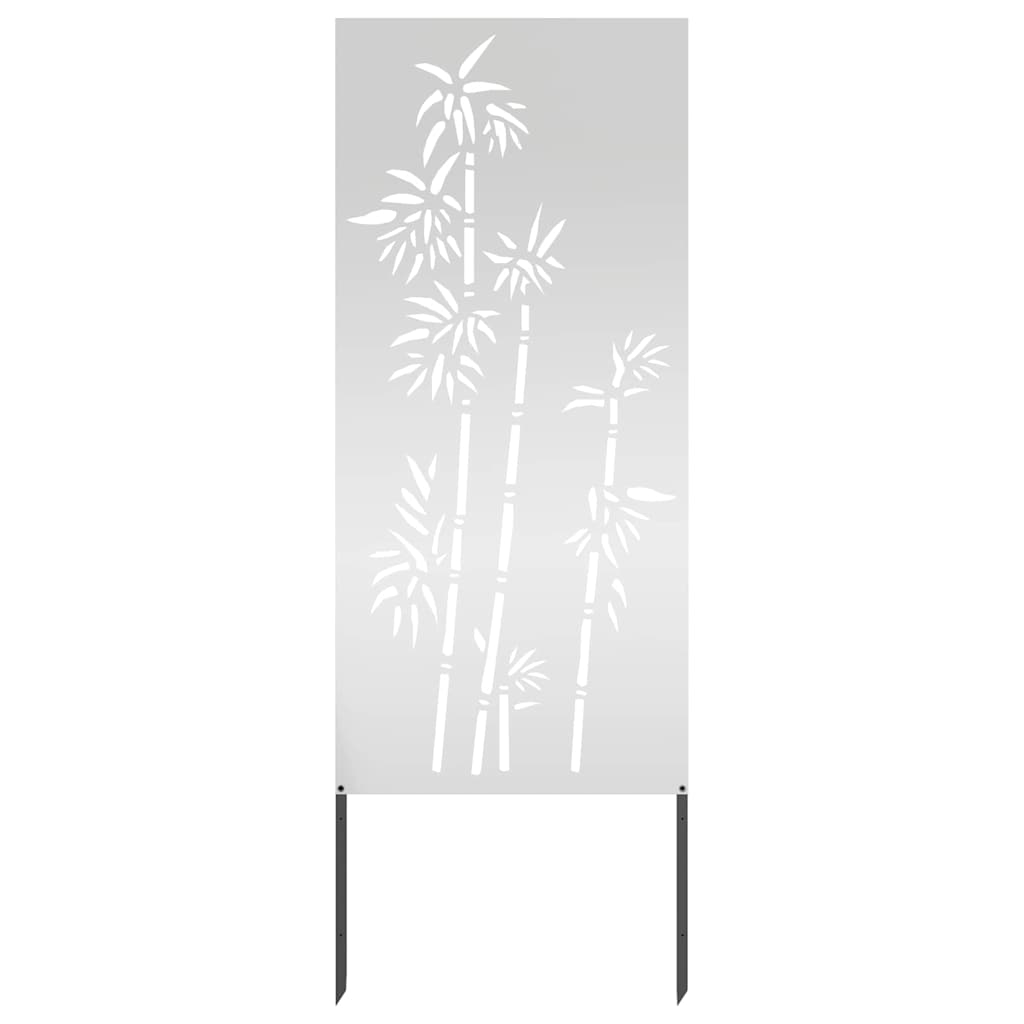 Privatnost u vrtu Cvjetni Srebrno 50 x 140 cm Pocinčani čelik