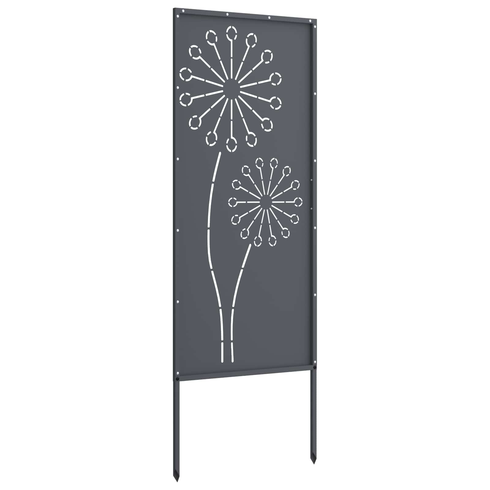 Privatnost u vrtu Antracit 50 x 140 cm Hladno valjana čelična