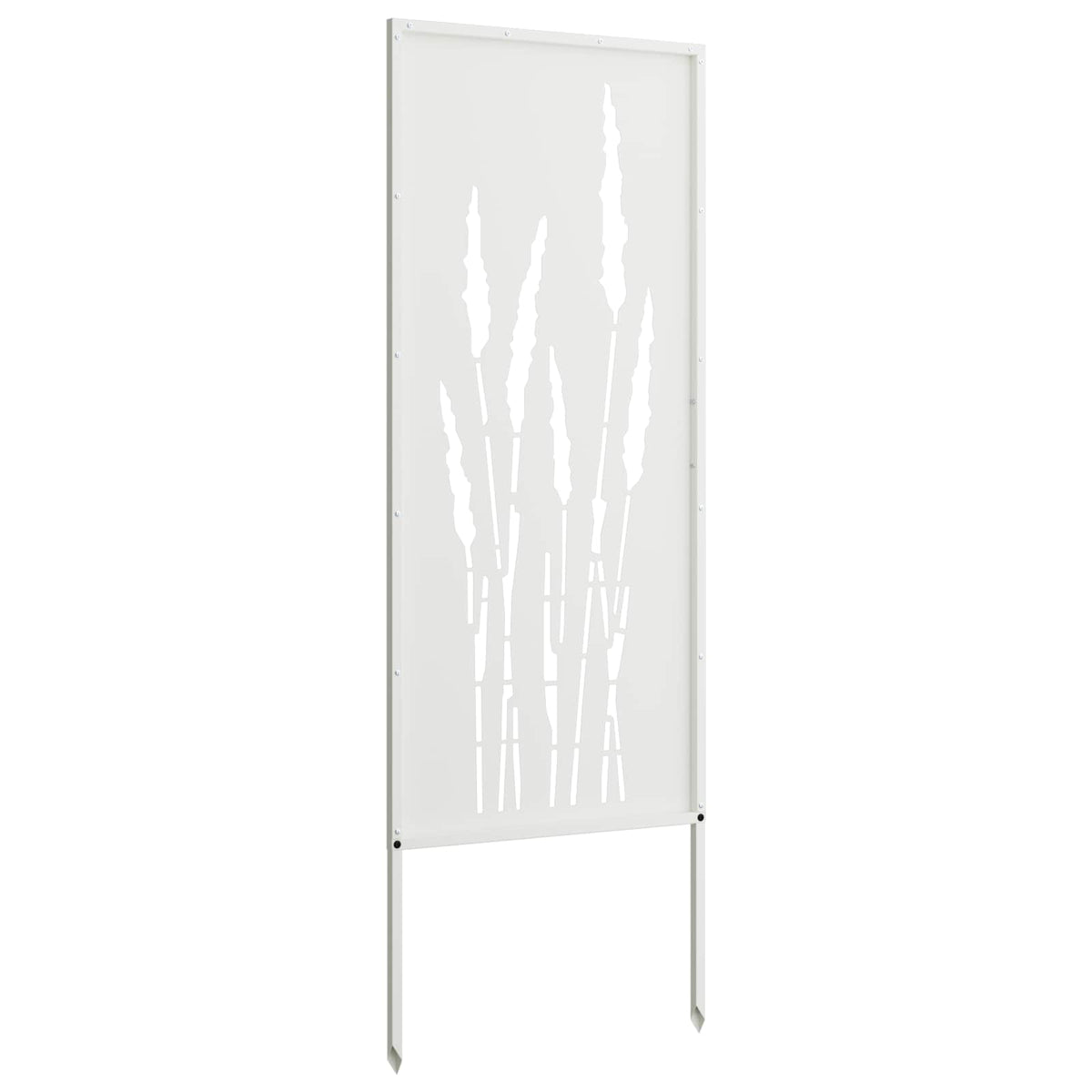 Privatnost u vrtu Bijelo 50 x 140 cm Hladno valjana čelična