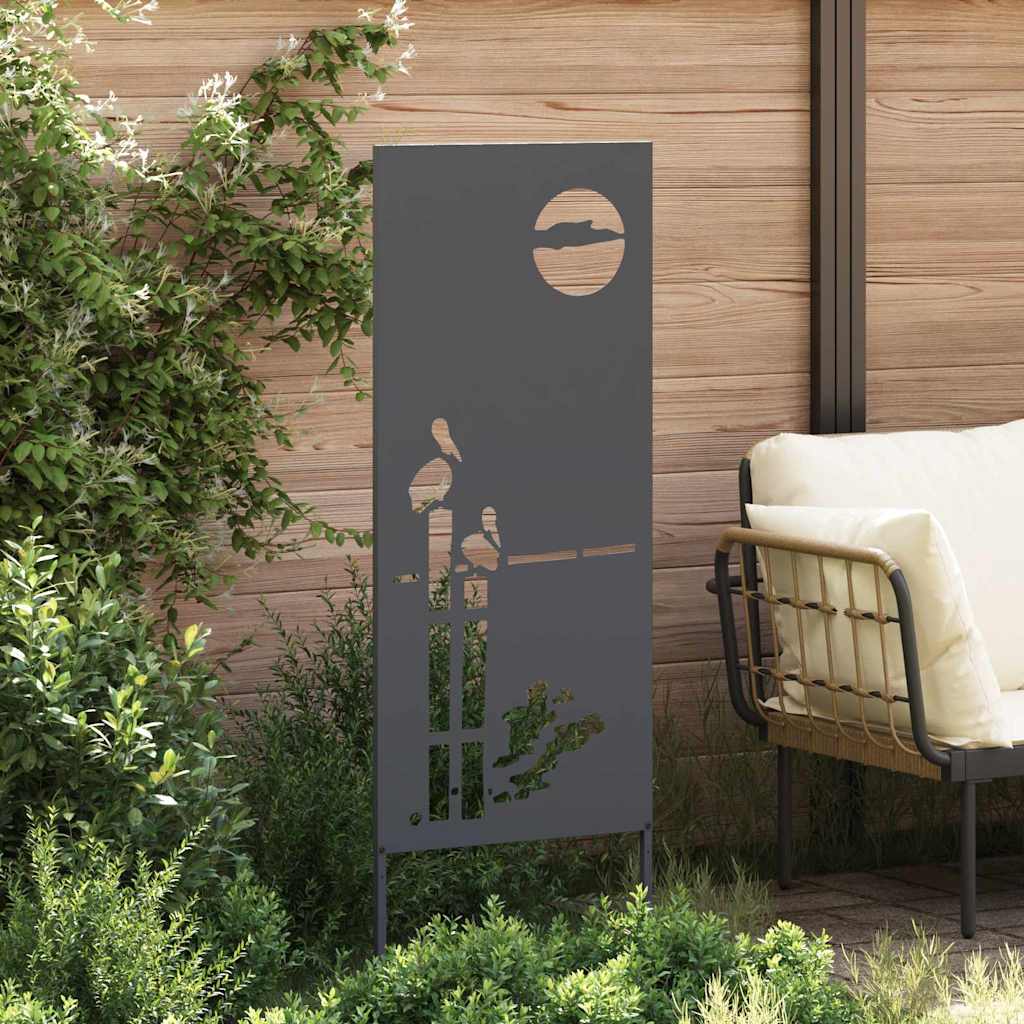 Privatnost u vrtu Antracit 50 x 140 cm Hladno valjana čelična