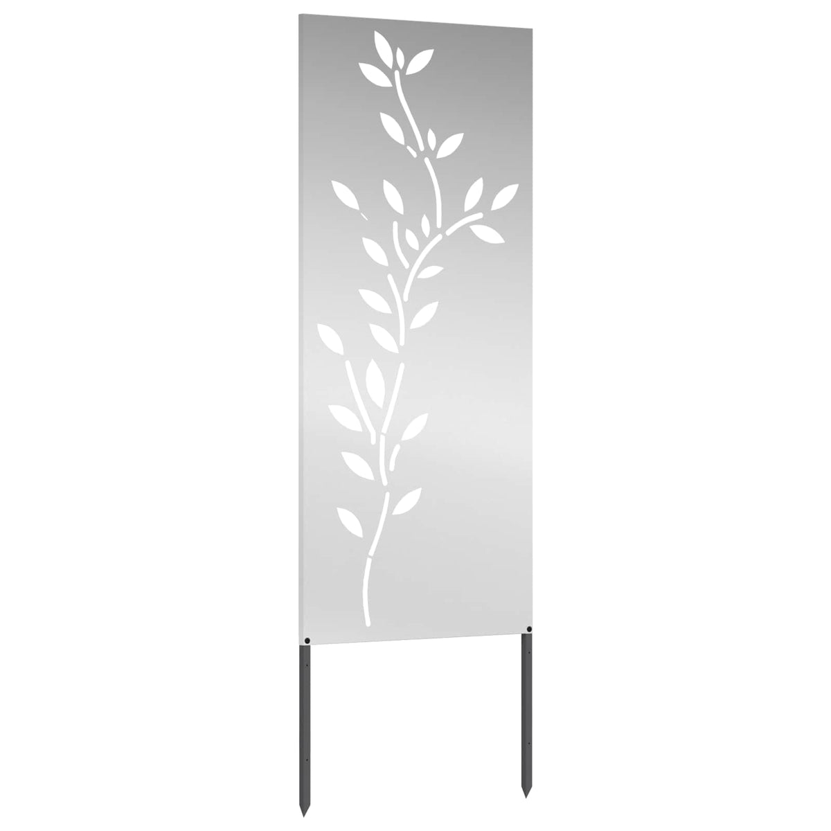Privatnost u vrtu Cvjetni Srebrno 50 x 140 cm Pocinčani čelik