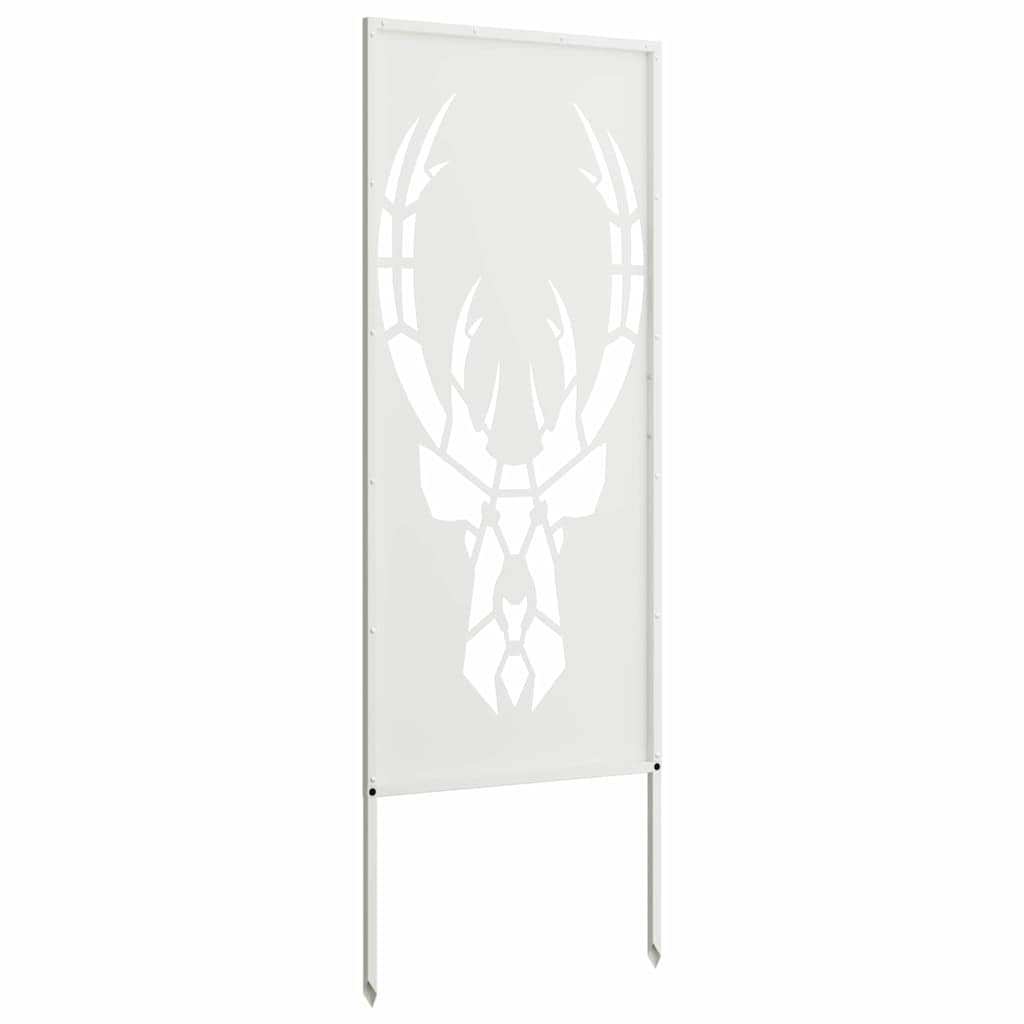 Privatnost u vrtu Bijelo 50 x 140 cm Hladno valjana čelična