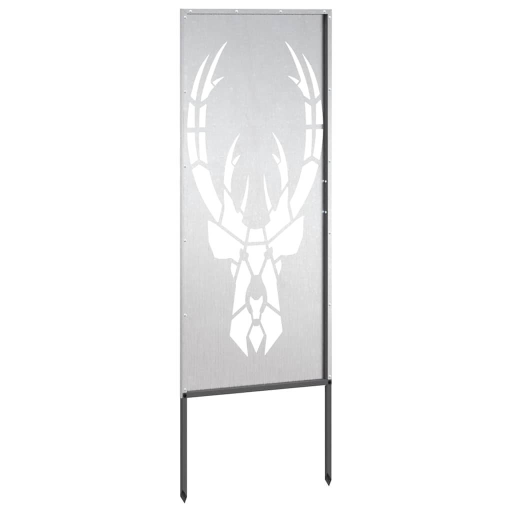 Privatnost u vrtu Srebrno 50 x 140 cm Nehrđajući čelik