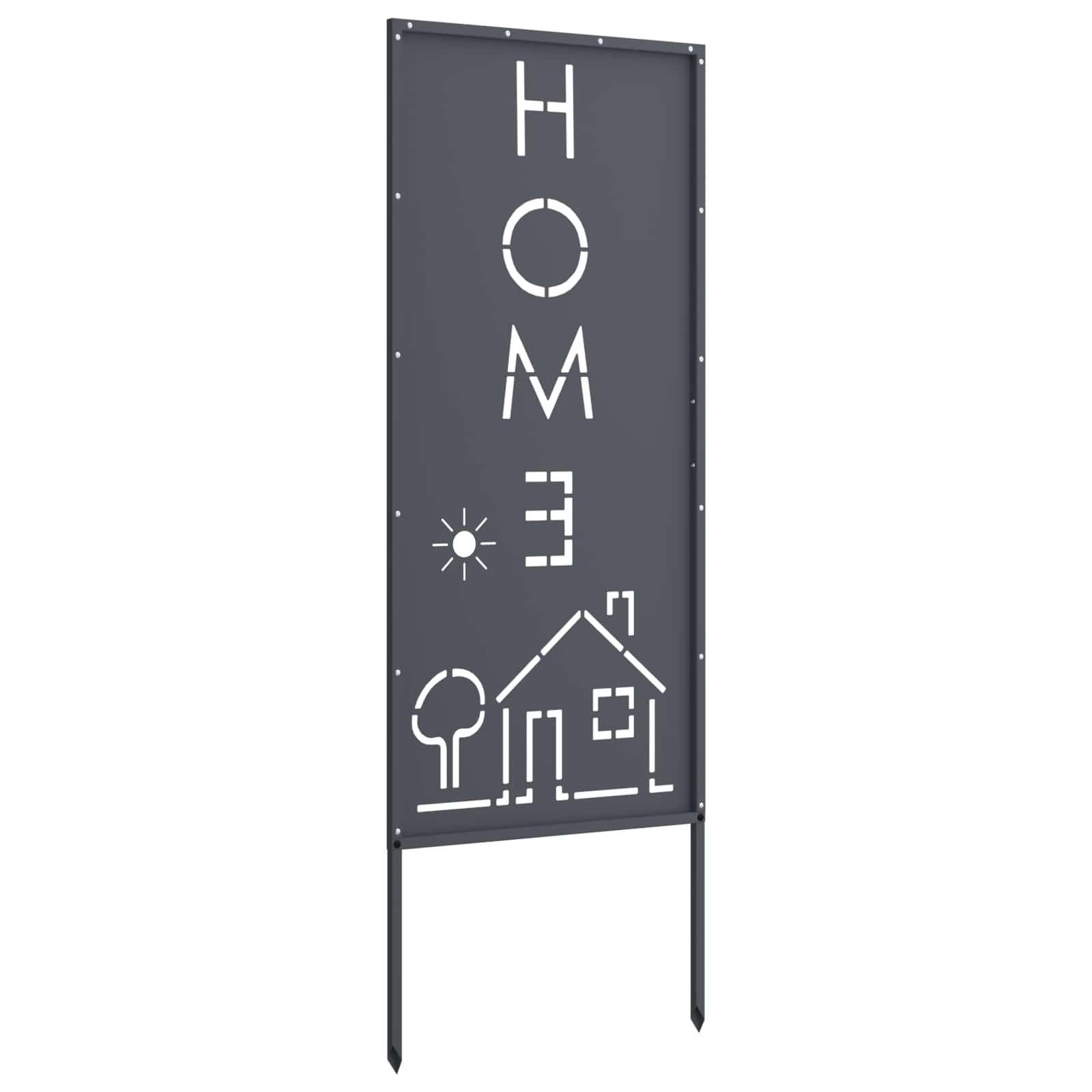 Privatnost u vrtu Antracit 50 x 140 cm Hladno valjana čelična