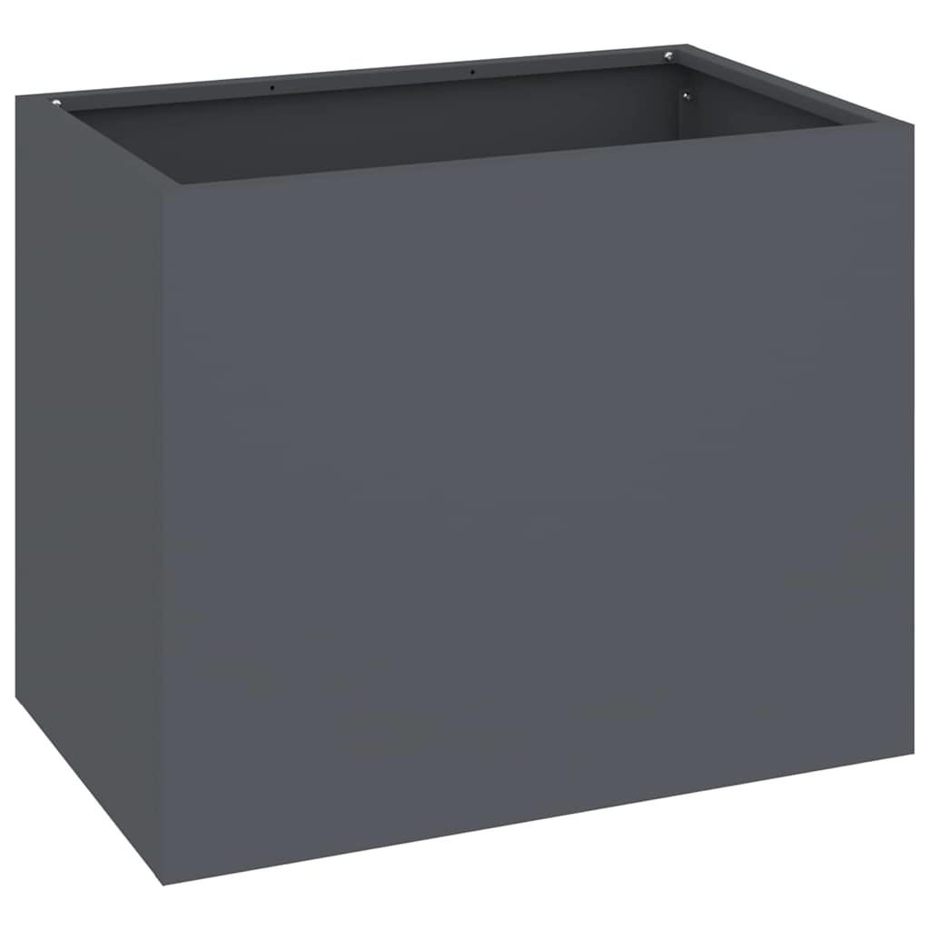 Vrtna saksija Antracit 50 x 32 x 40 cm Čelična vrata