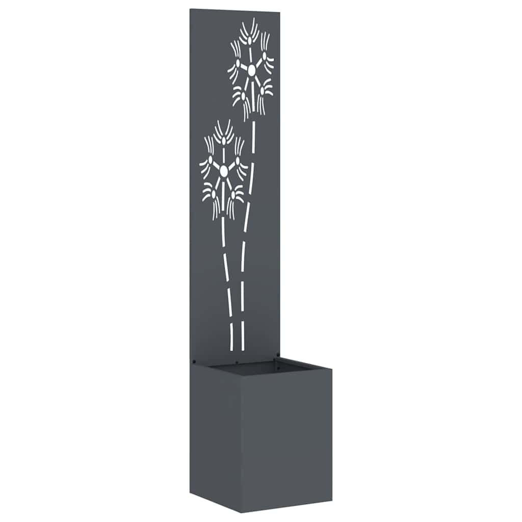 Privatnost u vrtu Antracit 32 x 150 cm Hladno valjana čelična
