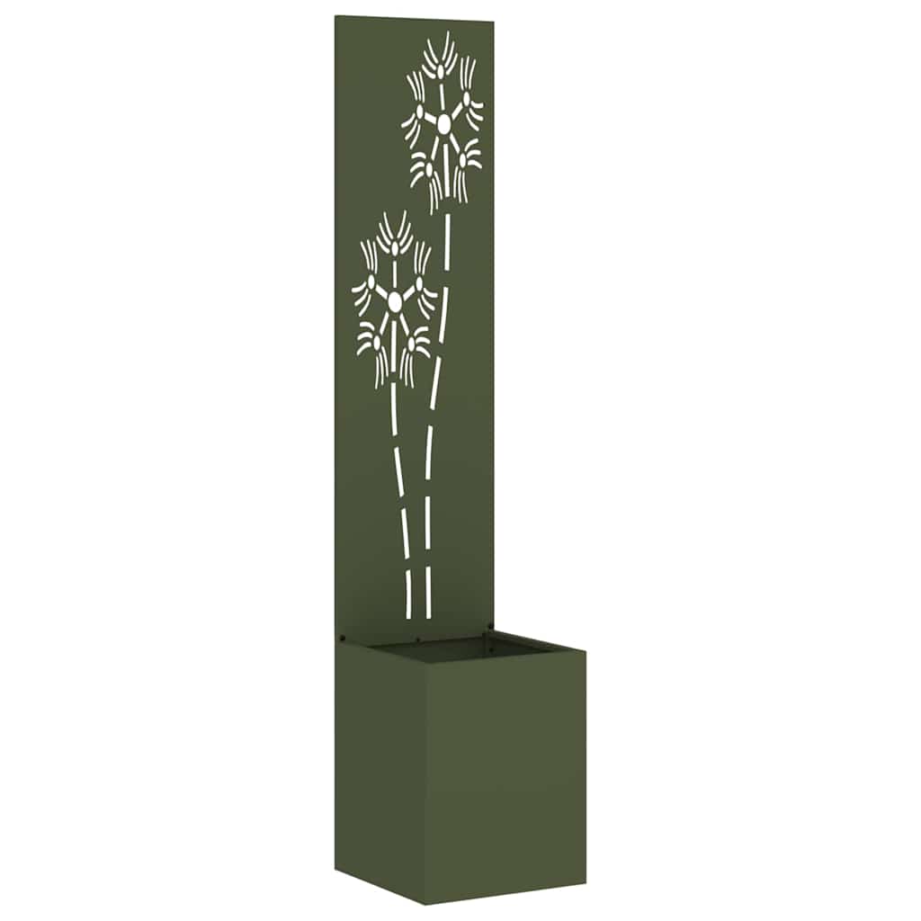 Privatnost u vrtu Cvjetni Maslinovo zelena 32 x 150 cm