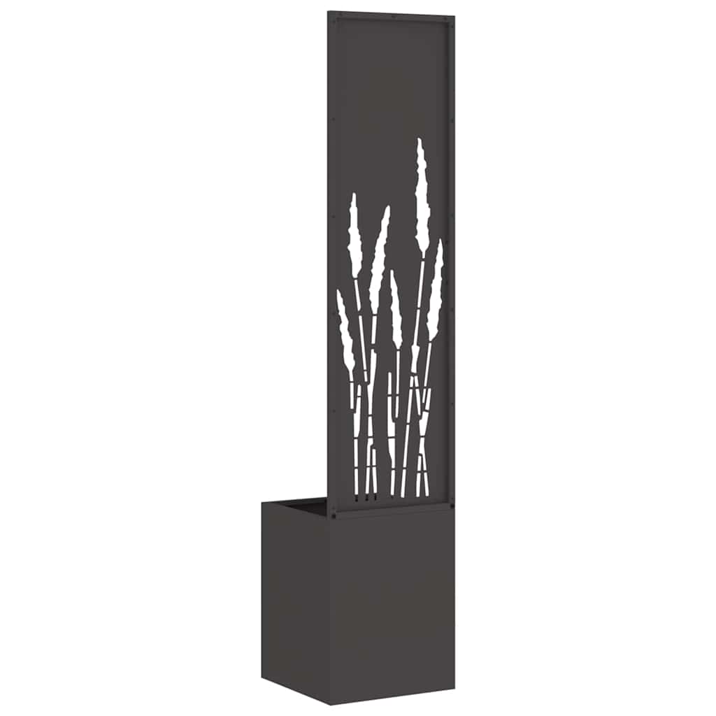 Privatnost u vrtu Crna 32 x 32 x 150 cm Hladno valjana čelična