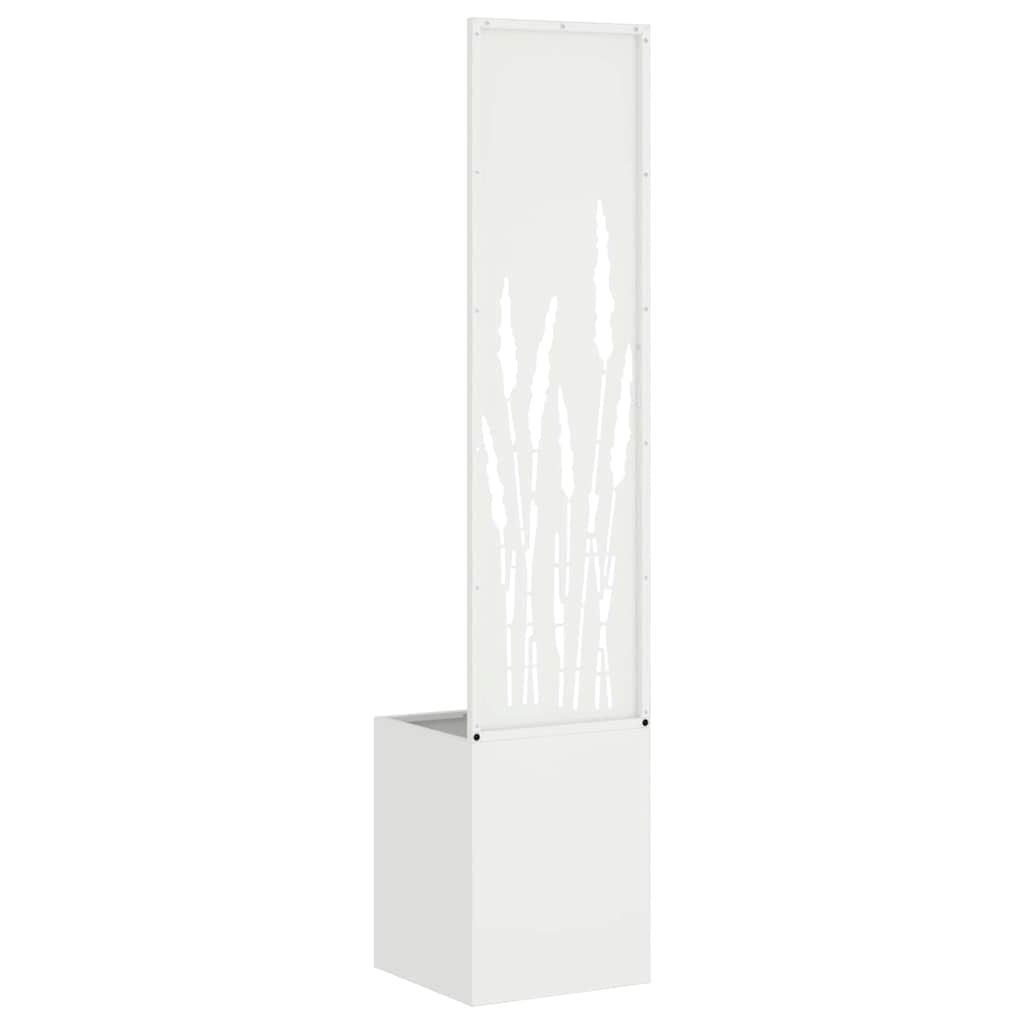 Privatnost u vrtu Bijelo 32 x 150 cm Hladno valjana čelična