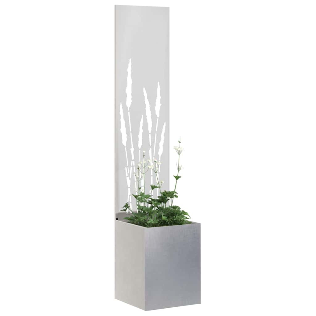 Privatnost u vrtu Srebrna 32 x 32 x 150 cm Nehrđajući čelik