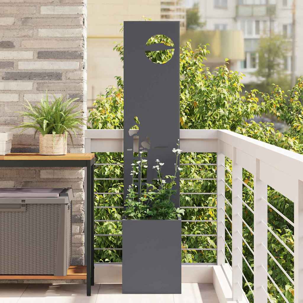 Privatnost u vrtu Antracit 32 x 150 cm Hladno valjana čelična