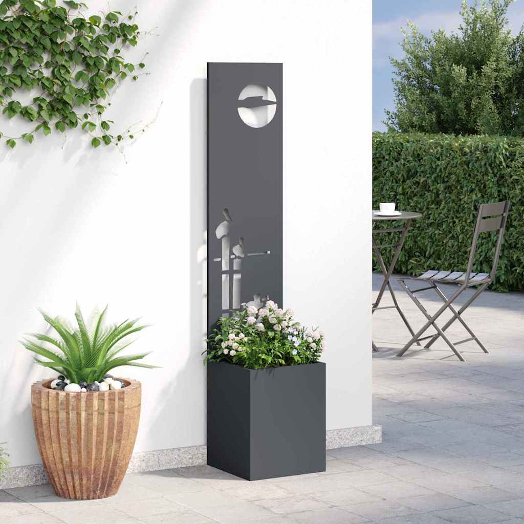 Privatnost u vrtu Antracit 32 x 150 cm Hladno valjana čelična
