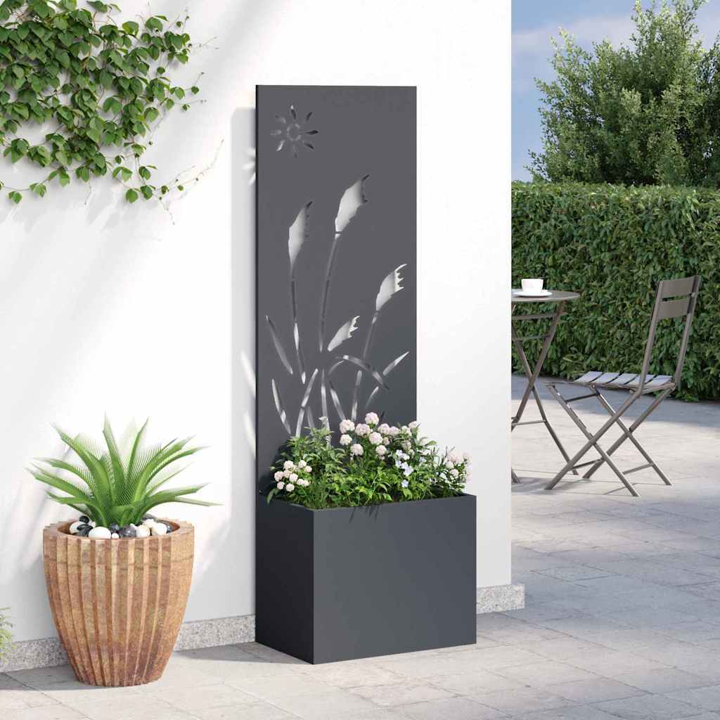 Privatnost u vrtu Antracit 50 x 140 cm Hladno valjana čelična