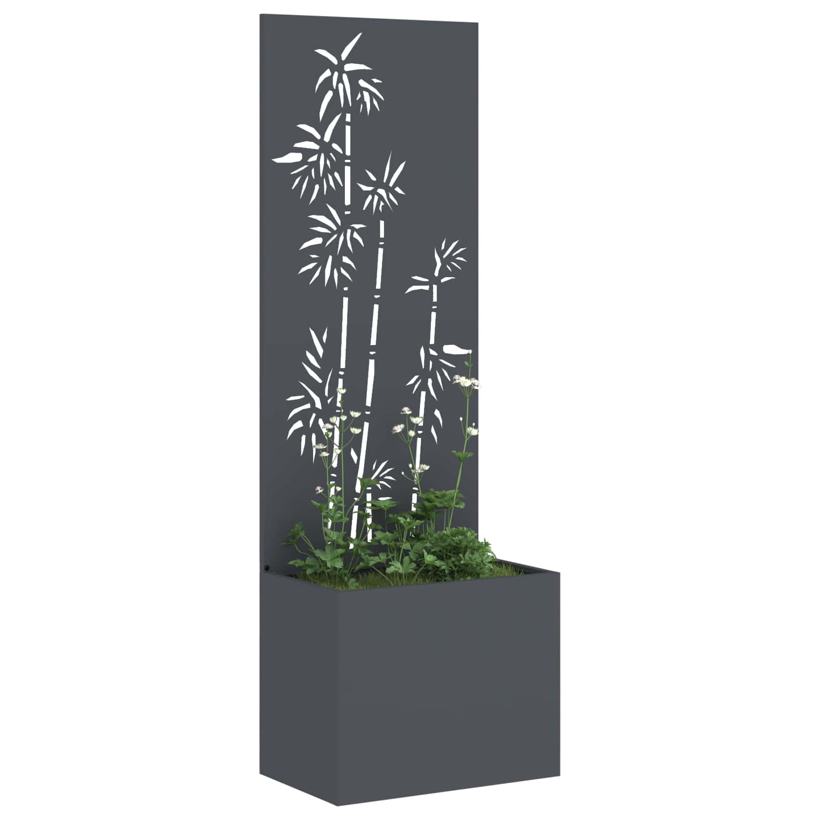Privatnost u vrtu Antracit 50 x 150 cm Hladno valjana čelična
