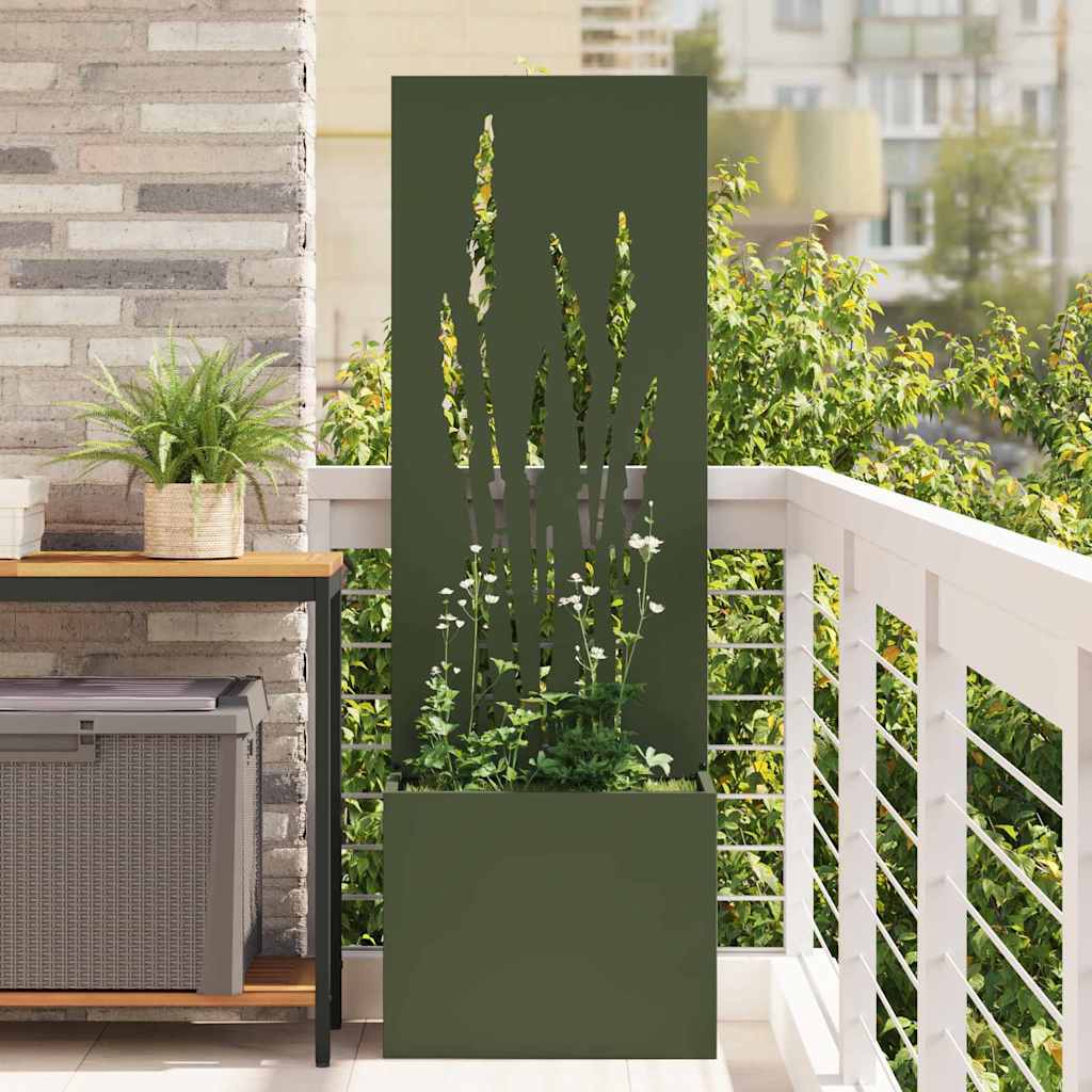 Privatnost u vrtu Rezbarija Maslinovo zelena 50 x 32 x 150 cm
