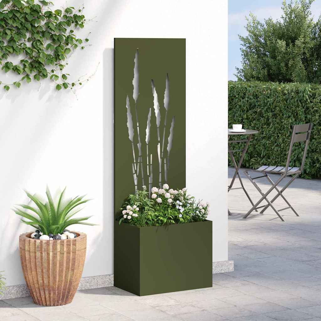 Privatnost u vrtu Rezbarija Maslinovo zelena 50 x 32 x 150 cm