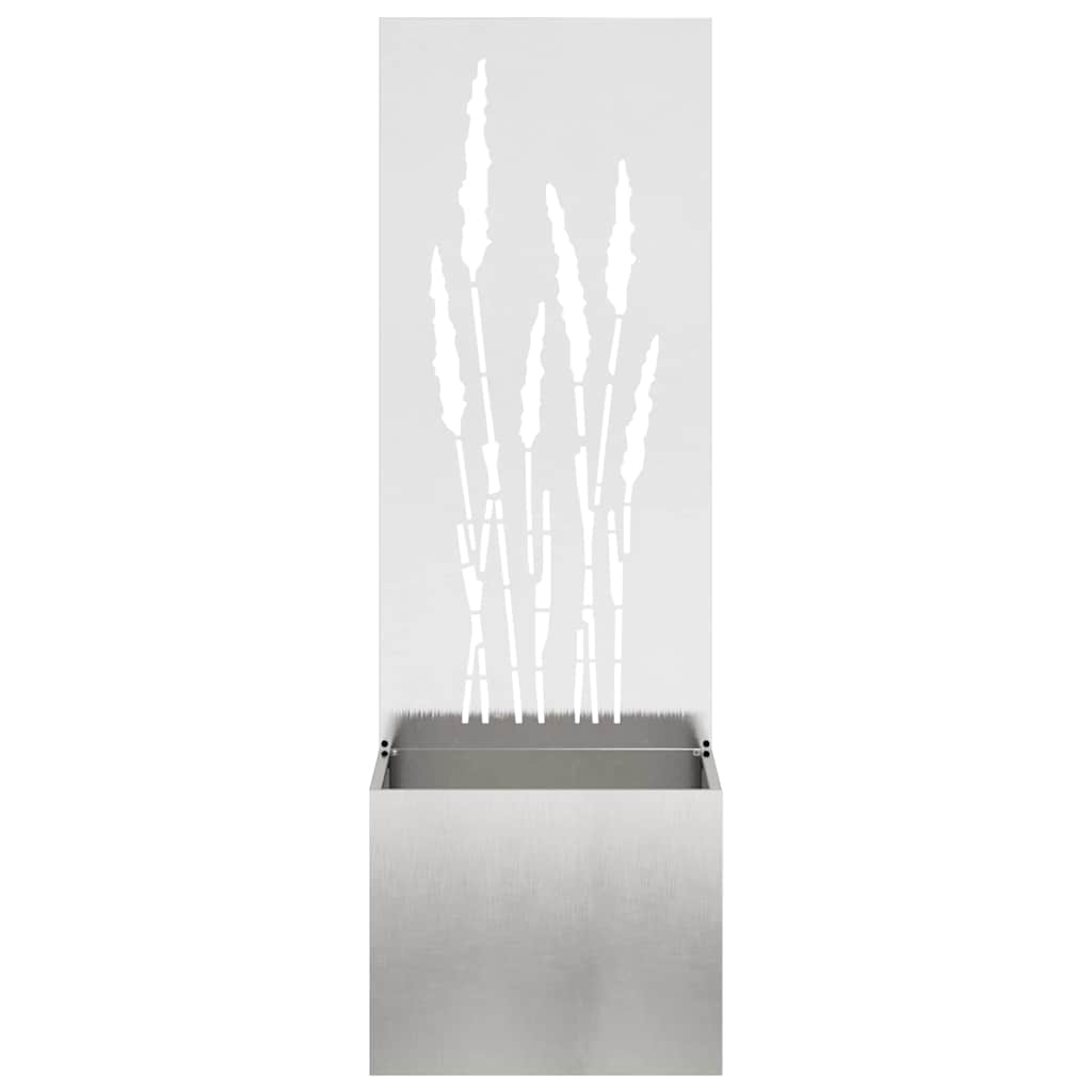 Privatnost u vrtu Srebrna 50 x 32 x 150 cm Nehrđajući čelik