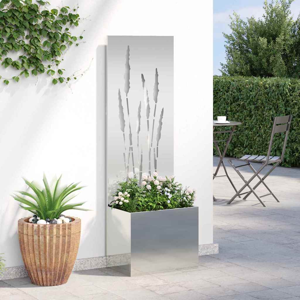 Privatnost u vrtu Rezbarija Srebrno 50 x 150 cm Pocinčani čelik