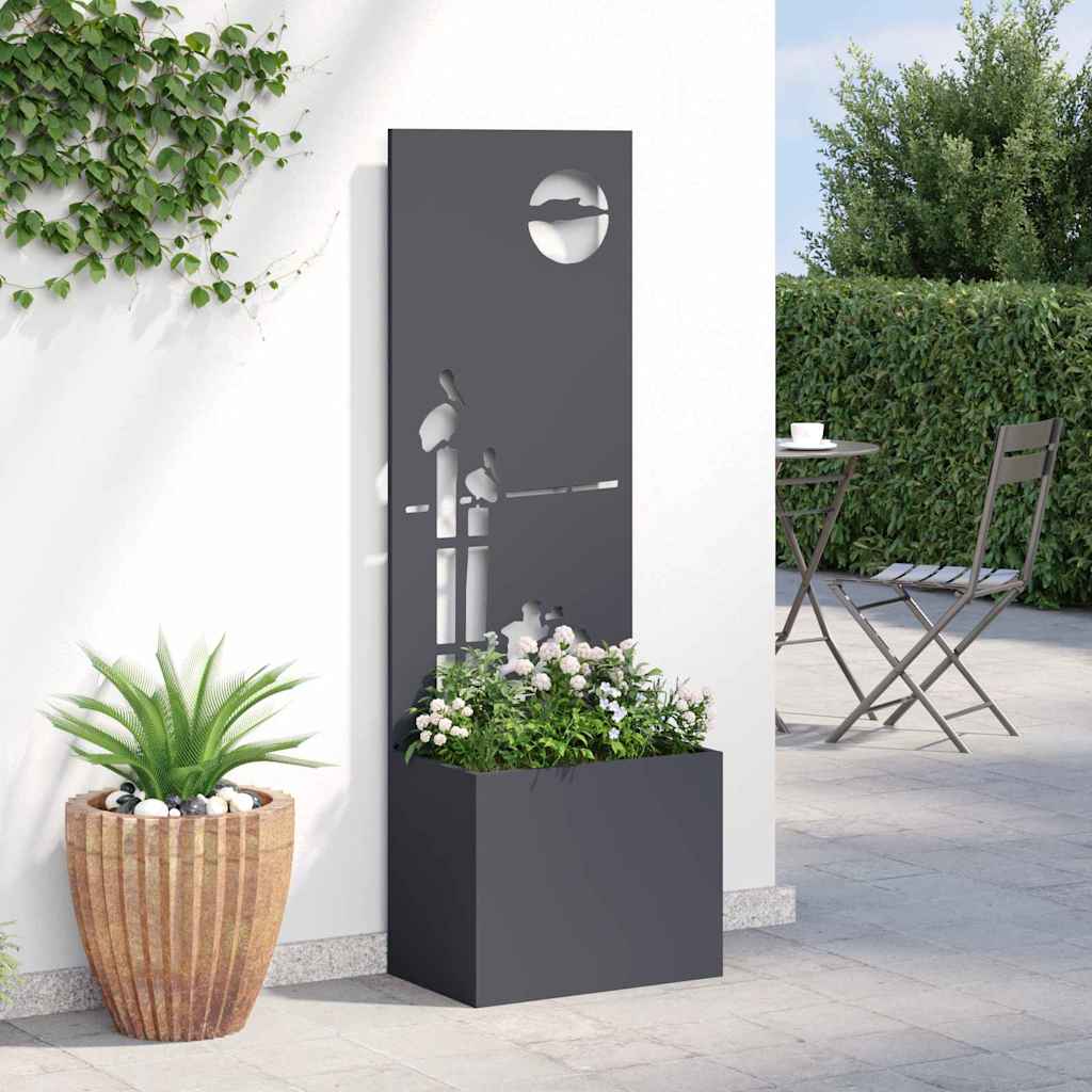 Privatnost u vrtu Antracit 50 x 150 cm Hladno valjana čelična