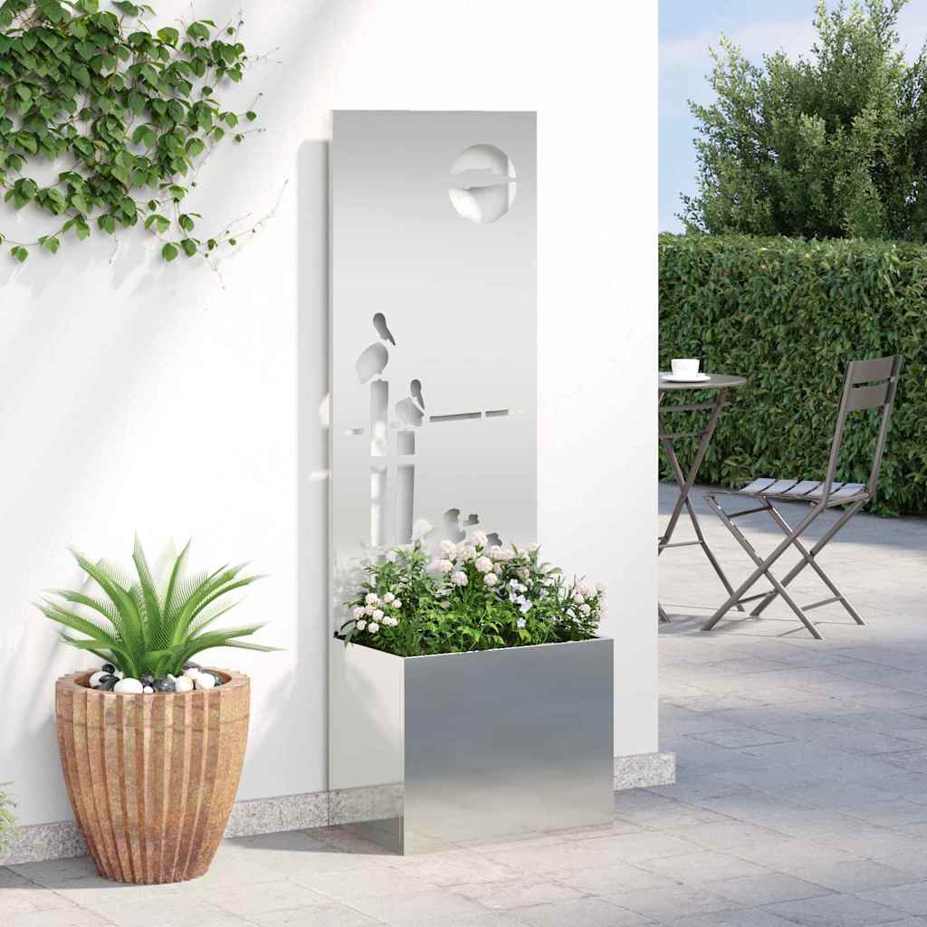 Privatnost u vrtu Srebrno 50 x 32 x 150 cm Pocinčani čelik