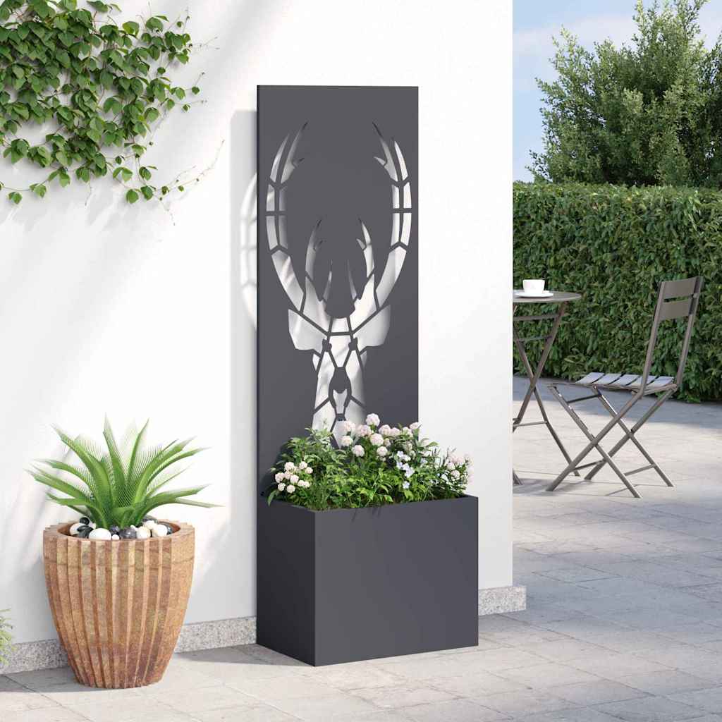Privatnost u vrtu Antracit 50 x 150 cm Hladno valjana čelična
