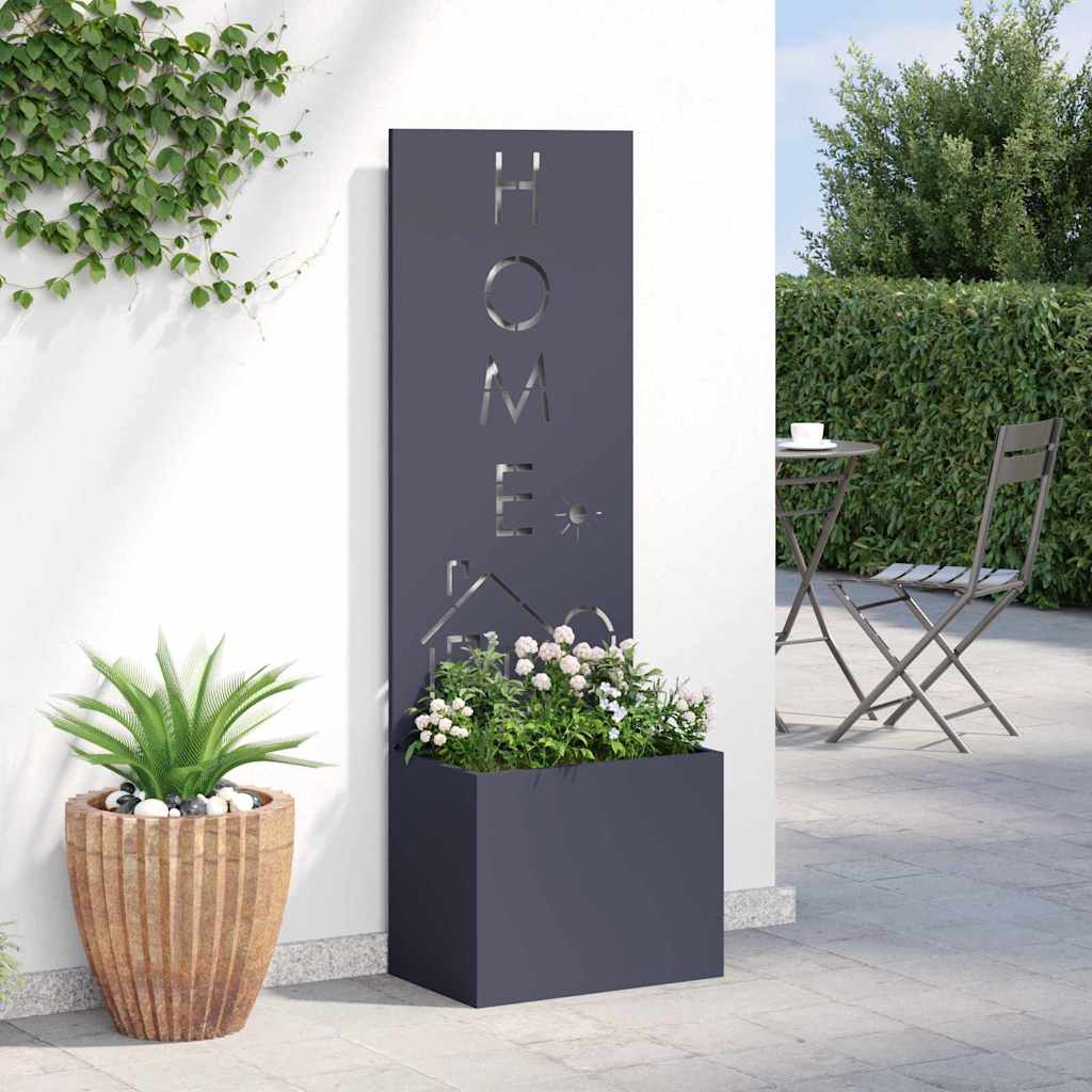 Privatnost u vrtu Antracit 50 x 150 cm Hladno valjana čelična
