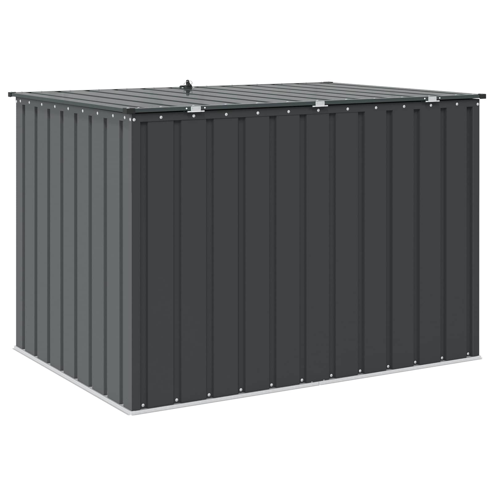 Kutija za spremanje u vrtu Crna 151,5 x 107 x 100 cm Čelik
