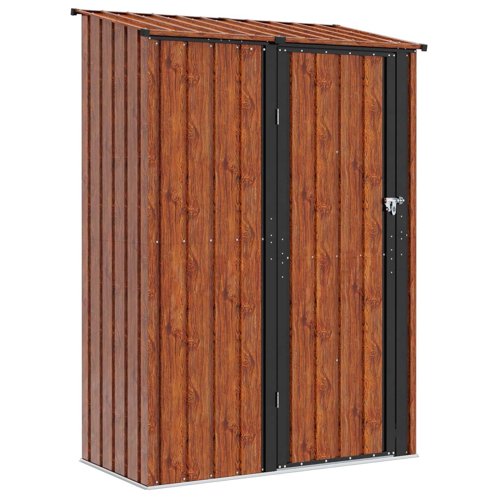 Vrtne šupe Smeđa 140,5 x 74 x 200 cm Metal
