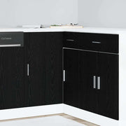 Kuhinjska Kutna Donja Vitrina Crni hrast 86 x 46 x 81,5 cm