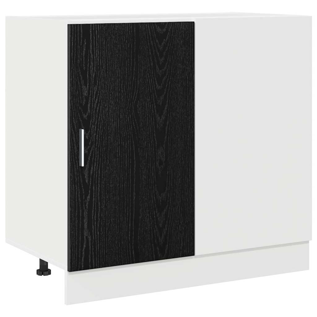 Kuhinjska Kutna Donja Vitrina Crni hrast 86 x 46 x 81,5 cm