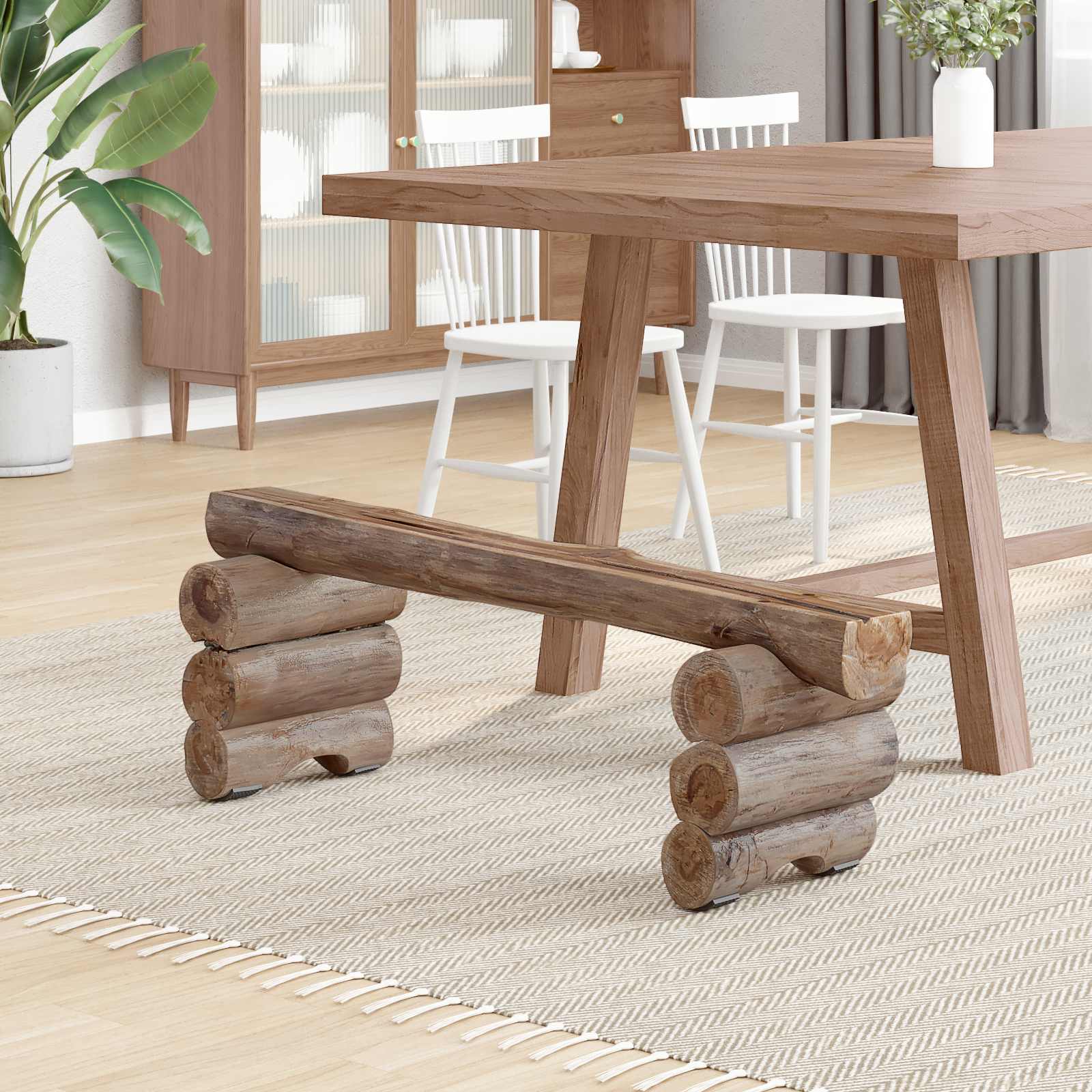 klupa Prirodna 110 x 30 x 34 cm Čvrsto teak drvo